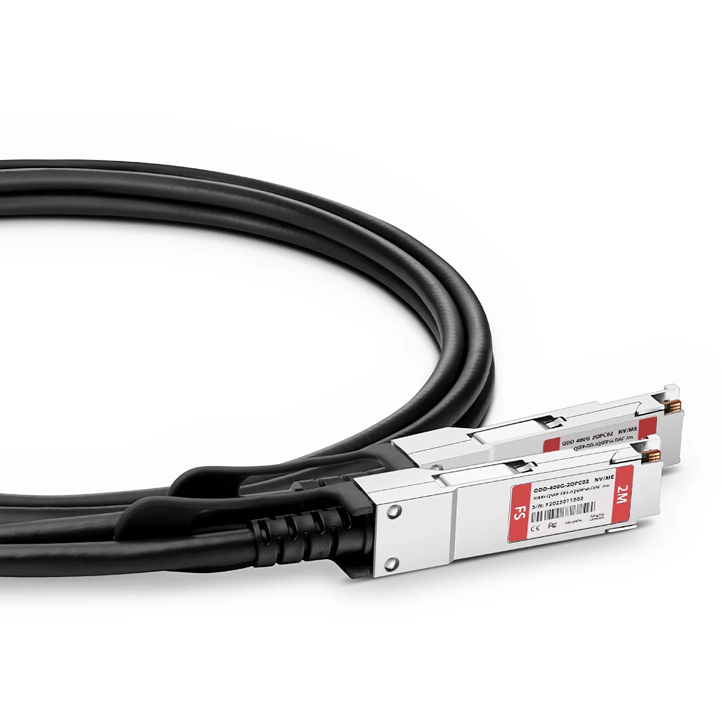 2m (7ft) NVIDIA/Mellanox MCP7H60-W002R26 Compatible 400G QSFP-DD 8 x 50G PAM4 to 2 x 200G QSFP56 4 x 50G PAM4 Ethernet Passive Direct Attach Copper Breakout Cable for DGX Spark AI Clusters
