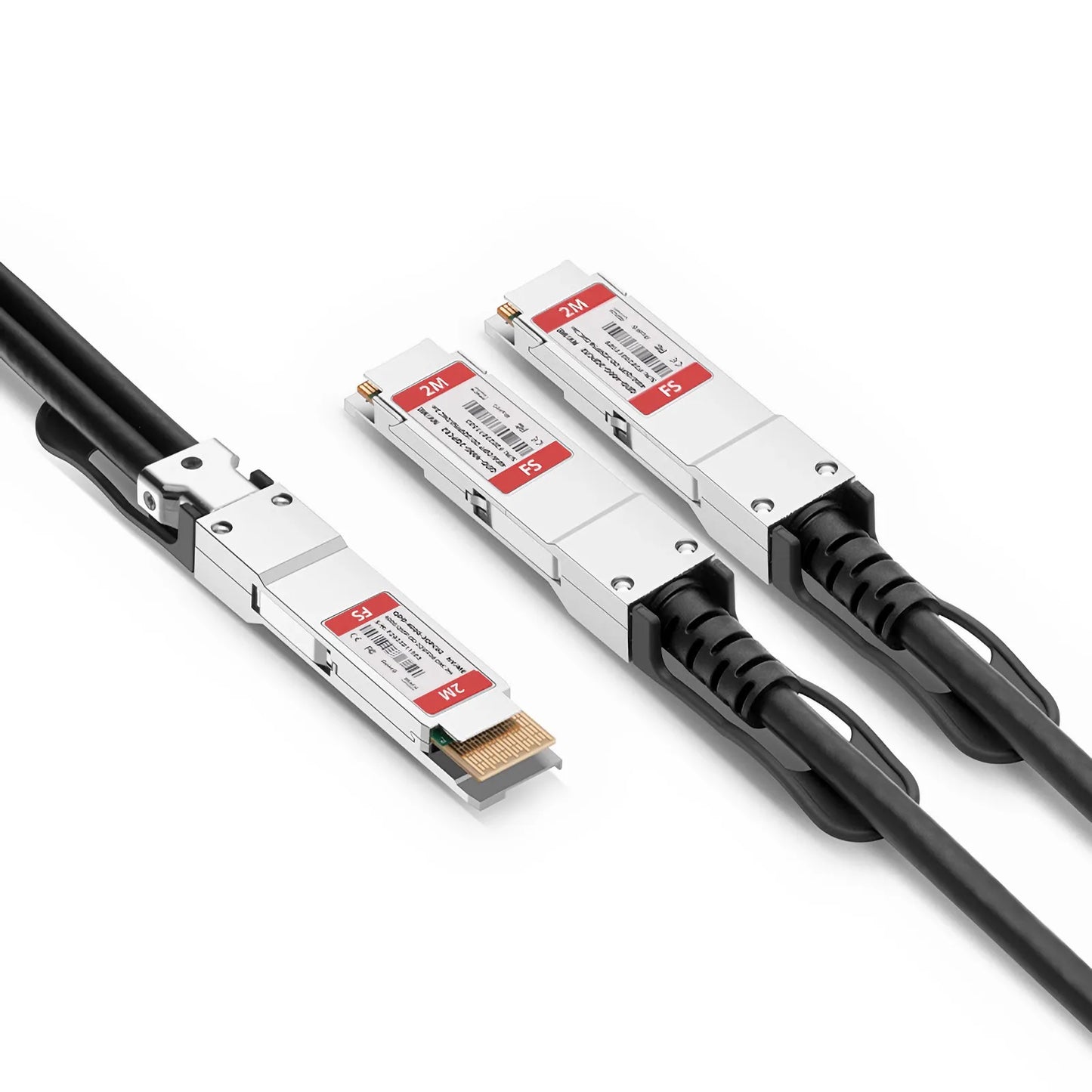 2m (7ft) NVIDIA/Mellanox MCP7H60-W002R26 Compatible 400G QSFP-DD 8 x 50G PAM4 to 2 x 200G QSFP56 4 x 50G PAM4 Ethernet Passive Direct Attach Copper Breakout Cable for DGX Spark AI Clusters