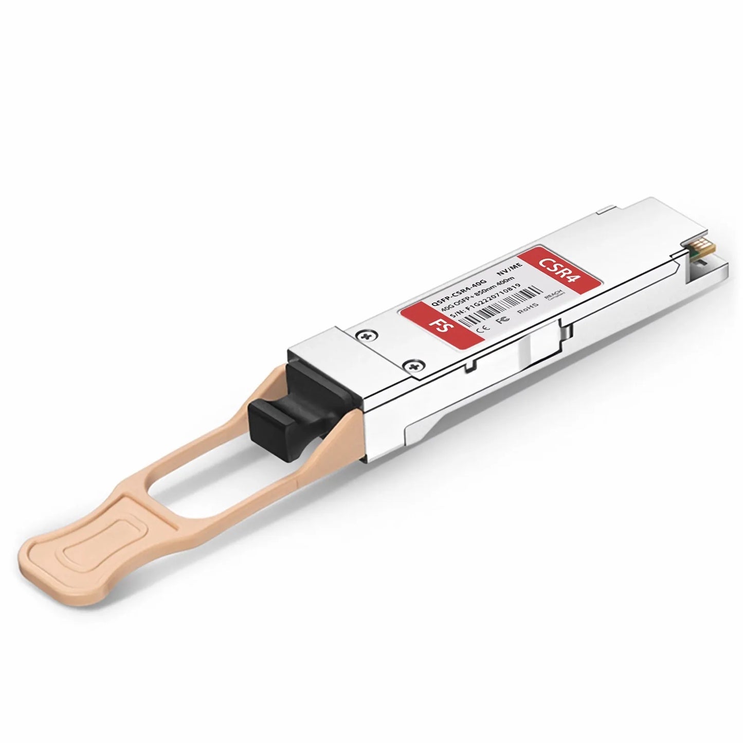NVIDIA/Mellanox MC2210411-SR4E Compatible 40GBASE-SR4 E QSFP+ 850nm 400m DOM MPO-12/UPC MMF Optical Transceiver Module, Breakout to 4 x 10G-SR