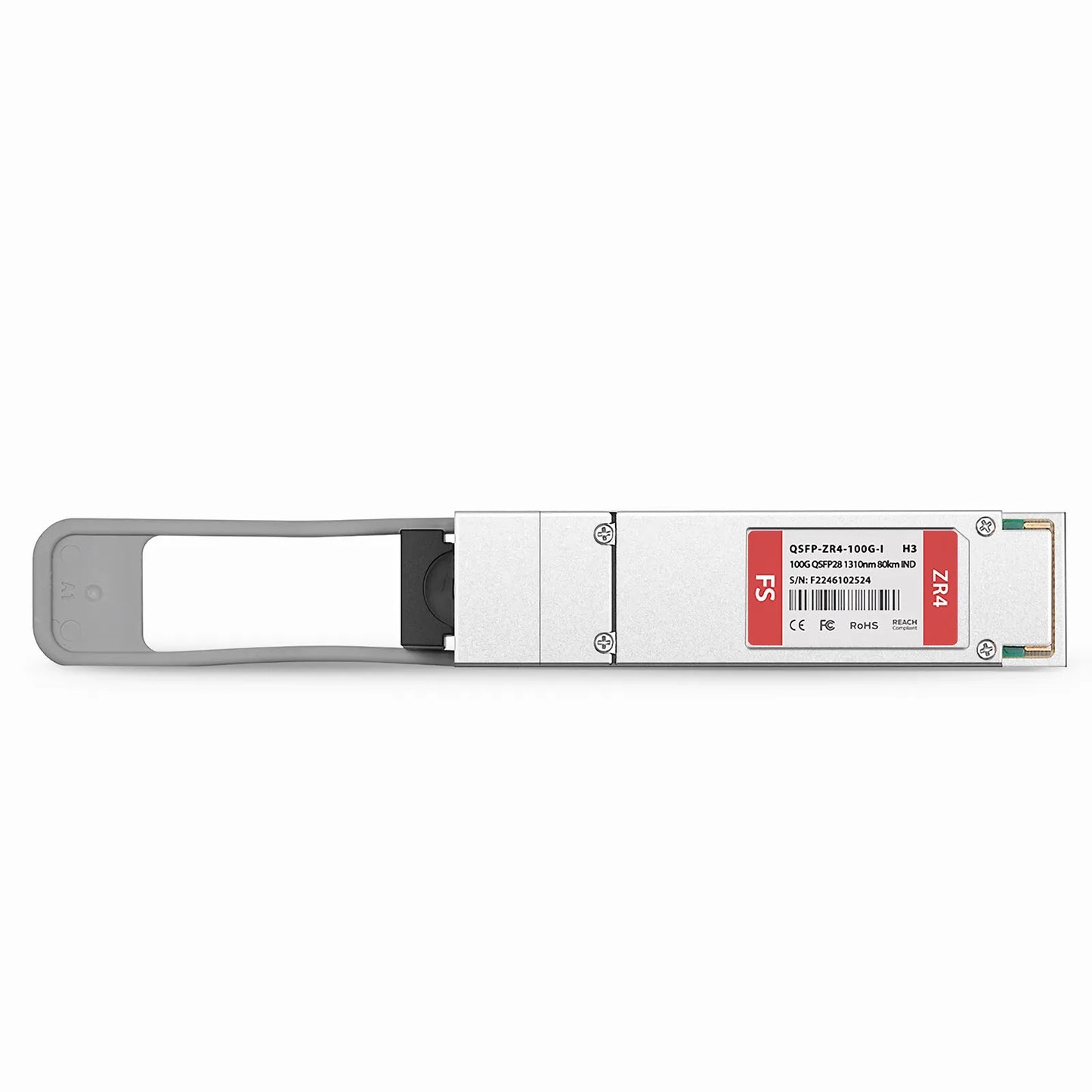 H3C Compatible 100GBASE-ZR4 QSFP28 4 x 25G NRZ 1310nm 80km DOM Duplex LC/UPC SMF Optical Transceiver Module (Industrial)