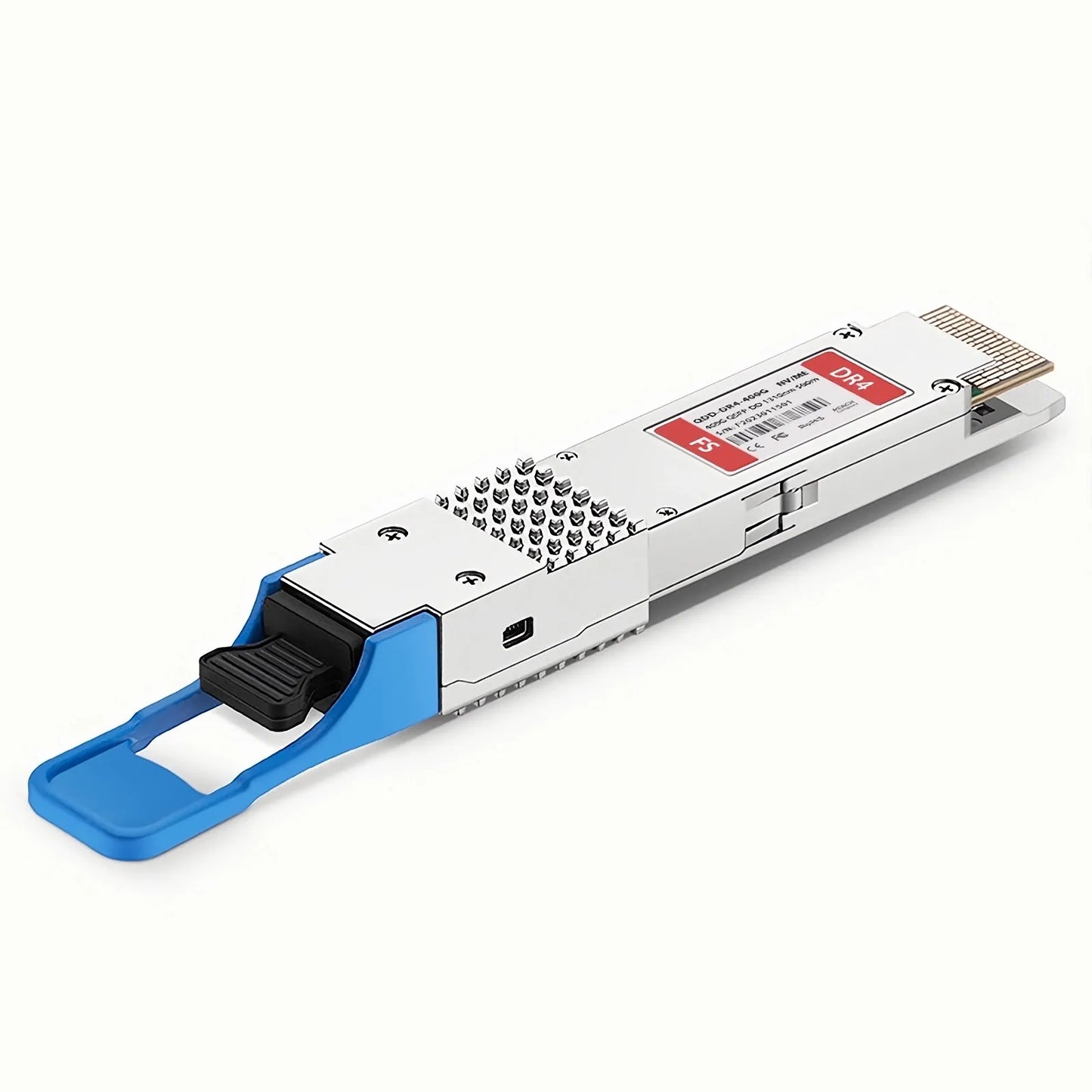 NVIDIA/Mellanox MMS1V00-WM Compatible 400GBASE-DR4 QSFP-DD 8 x 50G PAM4 1310nm 500m DOM MPO-12/APC SMF Ethernet Optical Transceiver Module, Breakout to 4 × 100G-DR