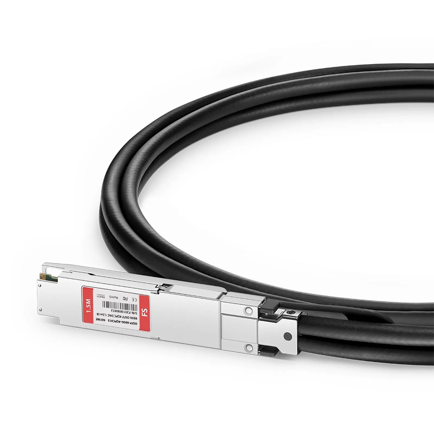 1.5m (5ft) NVIDIA/Mellanox MCP7Y40-N01A Compatible 800G OSFP 8 x 100G PAM4 Finned Top to 4 x 200G QSFP112 2 x 100G PAM4 InfiniBand NDR Passive Direct Attach Copper Breakout Cable for Quantum-2 Switches and ConnectX-7 HCA