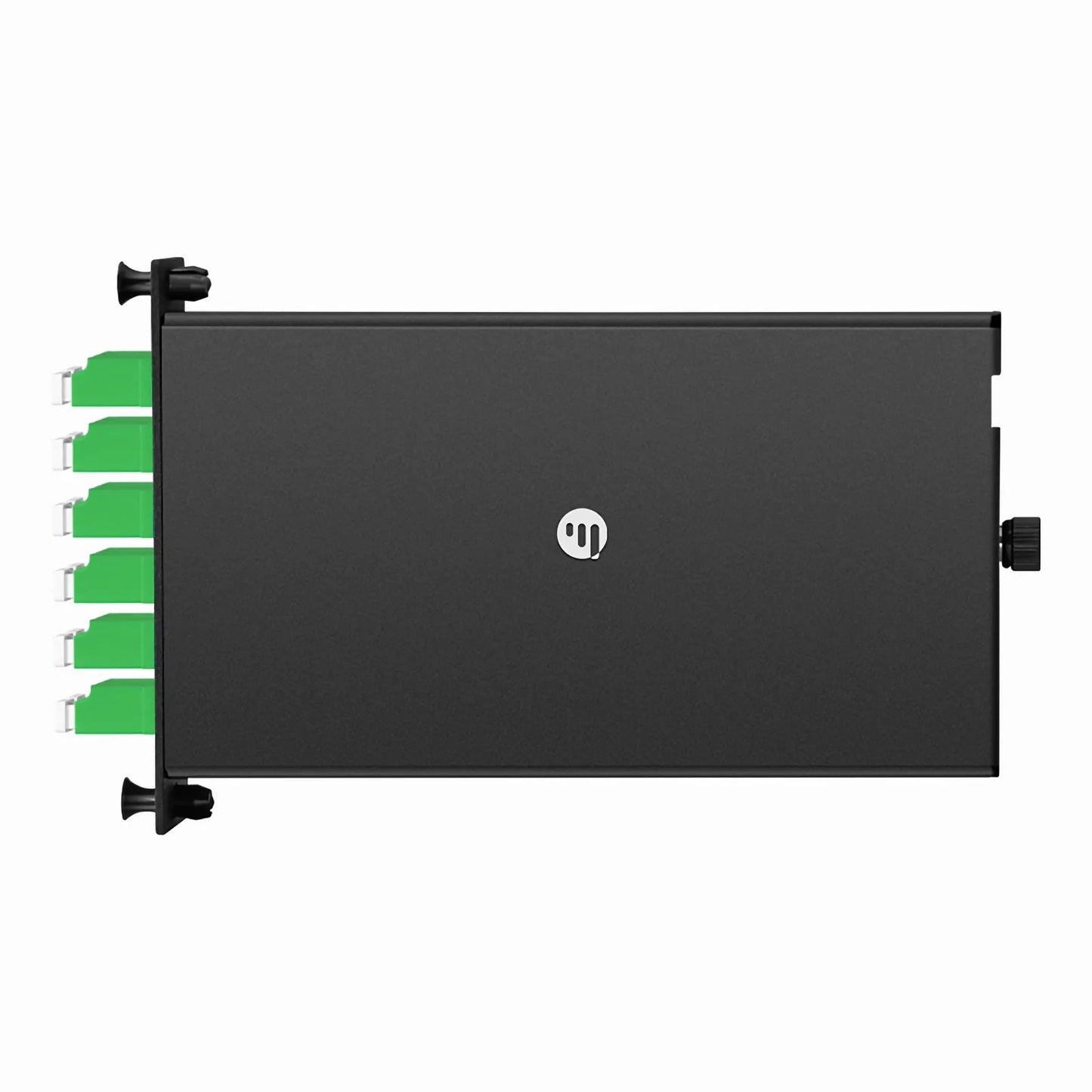 FHD™ LC Splice Cassette with Pigtails, 24 Fibers OS2 Single Mode, 12 x LC APC Duplex (Green), 0.3dB Max.