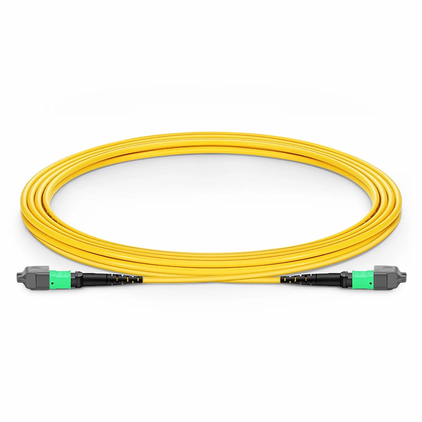 3m (10ft) MTP® Jumper, MTP®-16 APC (Female) to MTP®-16 APC (Female), 16 Fibers, Single Mode (OS2), Plenum (OFNP), 0.35dB Max, Crossover, Yellow