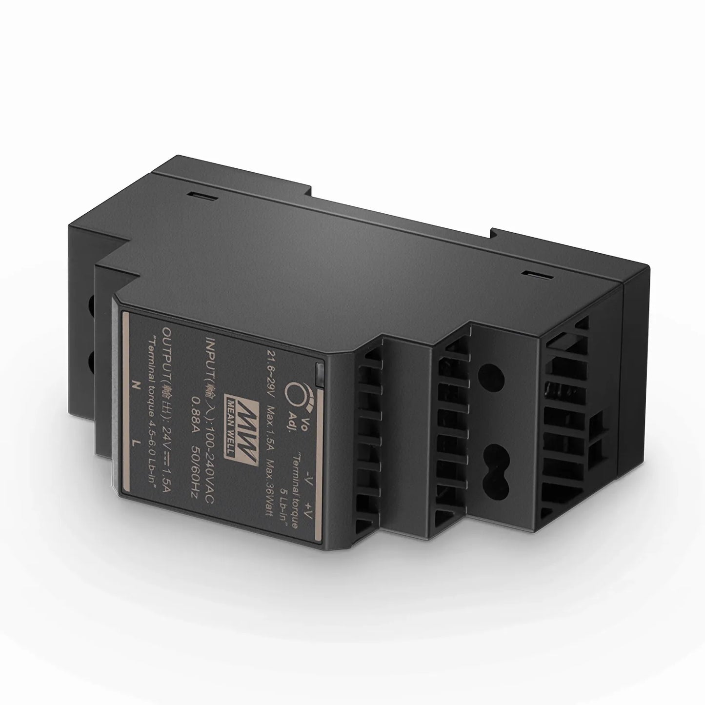 30W 24VDC Ultra Slim Step-Shaped DIN Rail Industrial Power Supply