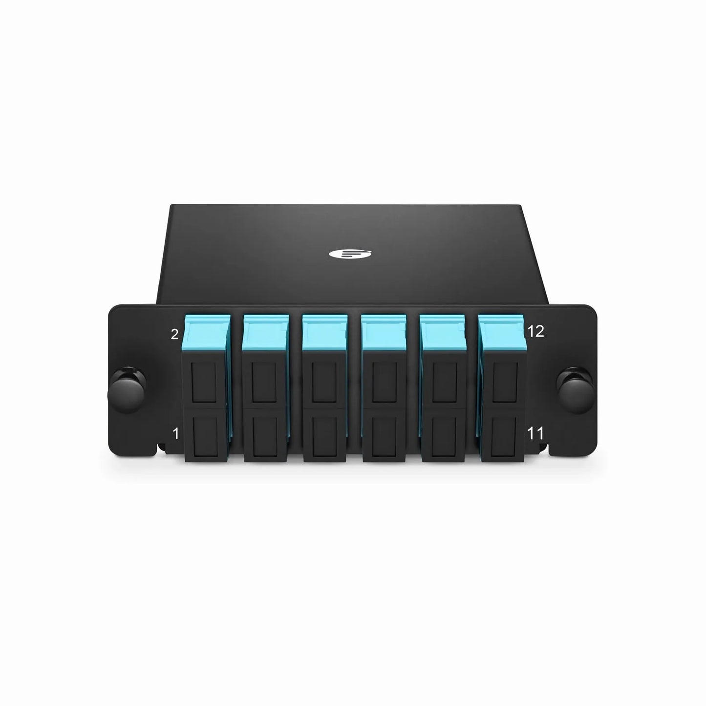 FHD™ SC Splice Cassette with Pigtails, 12 Fibers OM4 Multimode, 6 x SC UPC Duplex (Aqua), 0.3dB Max.
