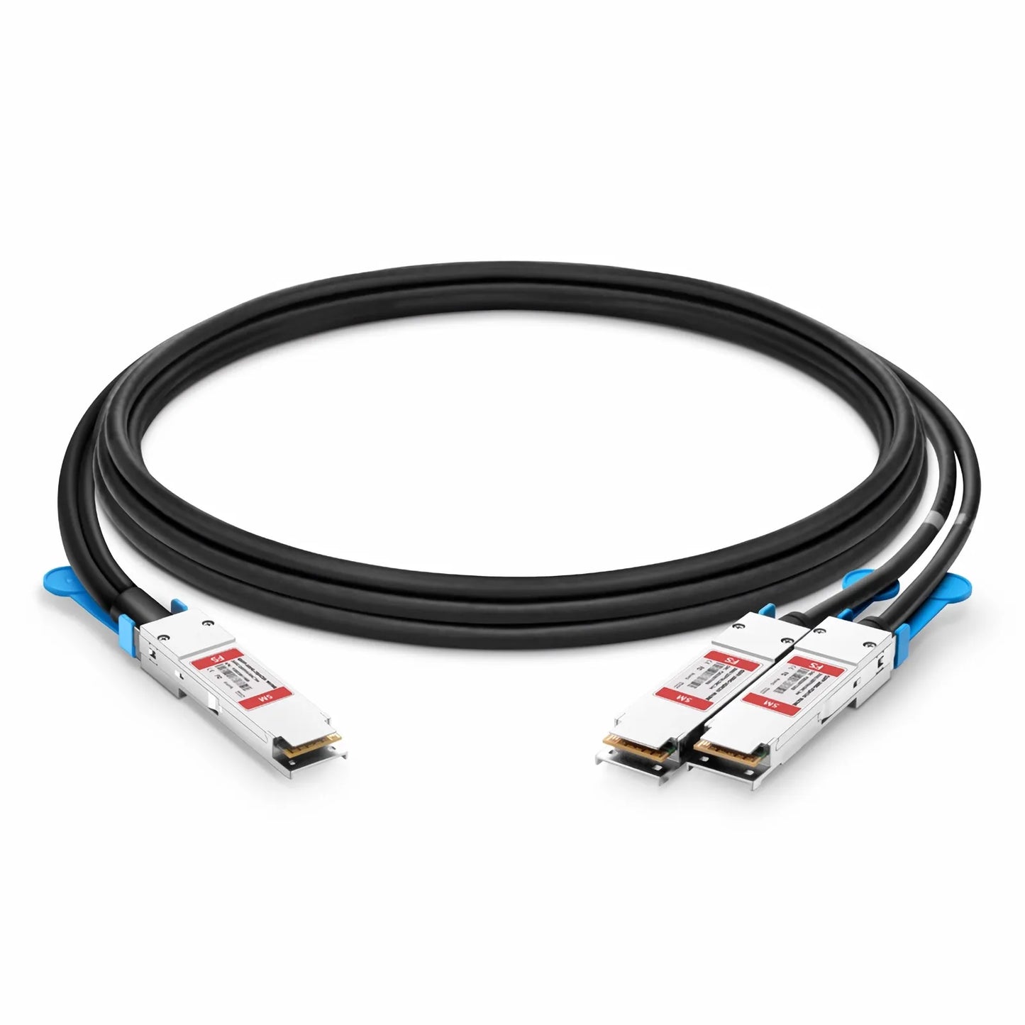 5m (16ft) NVIDIA/Mellanox MCA7J50-H005R Compatible 200G QSFP56 4 x 50G PAM4 to 2 x 100G QSFP56 2 x 50G PAM4 Etherne Active Direct Attach Copper Breakout Cable