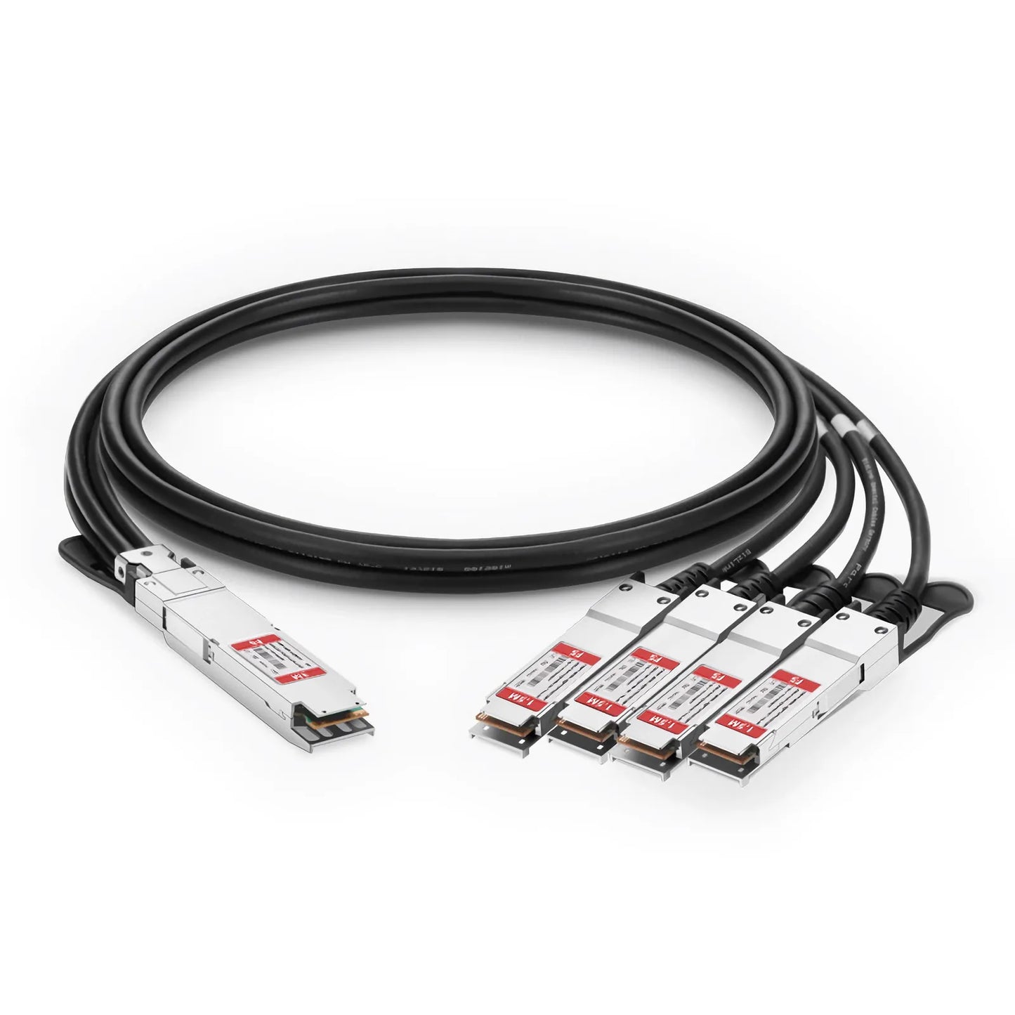 1.5m (5ft) NVIDIA/Mellanox MCP7Y70-H01A Compatible 400G OSFP 8 x 50G PAM4 Finned Top to 4 x 100G QSFP56 2 x 50G PAM4 InfiniBand HDR Passive Direct Attach Copper Breakout Cable for Quantum-2 Switches and ConnectX-6 HCA