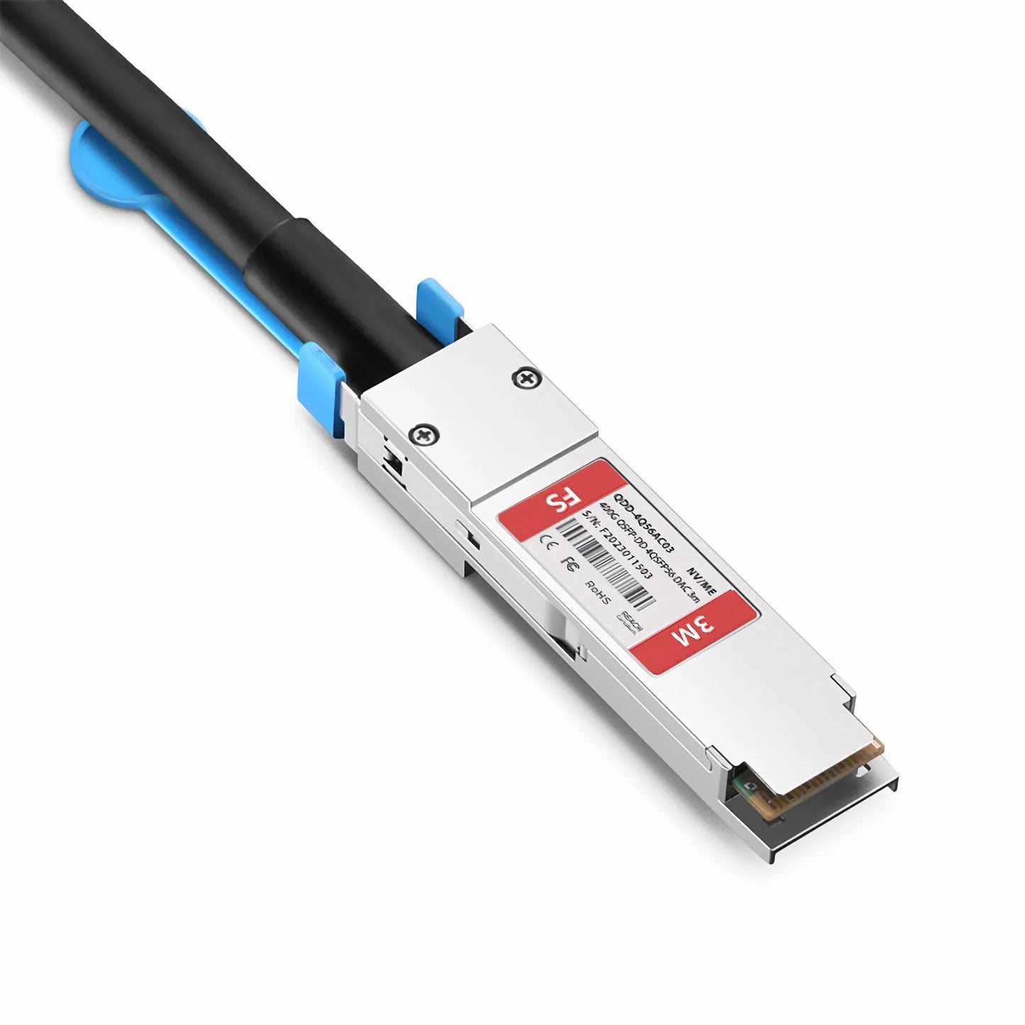 3m (10ft) NVIDIA/Mellanox MCP7F60-W03 Compatible 400G QSFP-DD 8 x 50G PAM4 to 4 x 100G QSFP56 2 x 50G PAM4 Ethernet Active Direct Attach Copper Breakout Cable