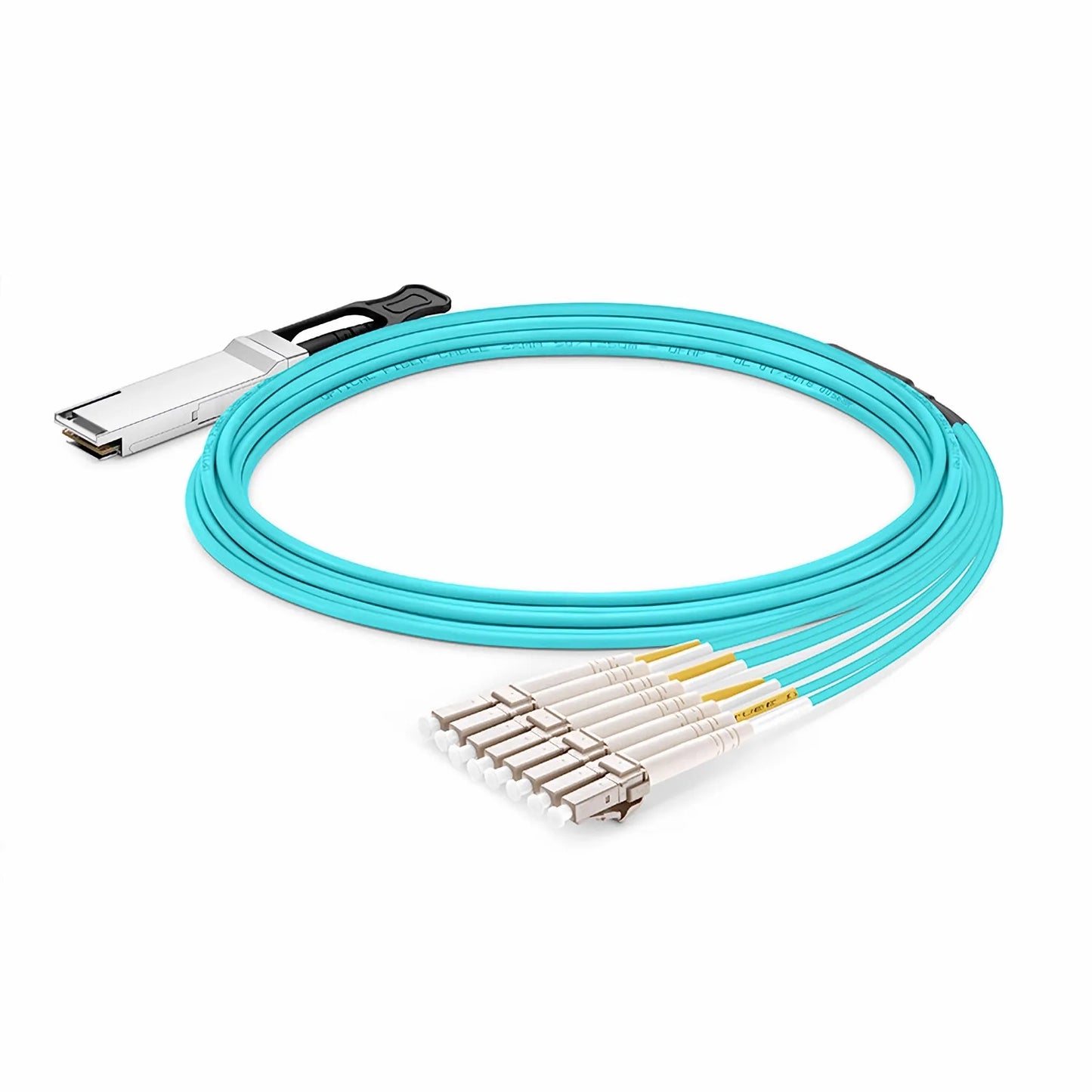 70m (230ft) Cisco Compatible 100G QSFP28 4 x 25G NRZ to 4 Duplex LC 25G NRZ Active Optical Breakout Cable