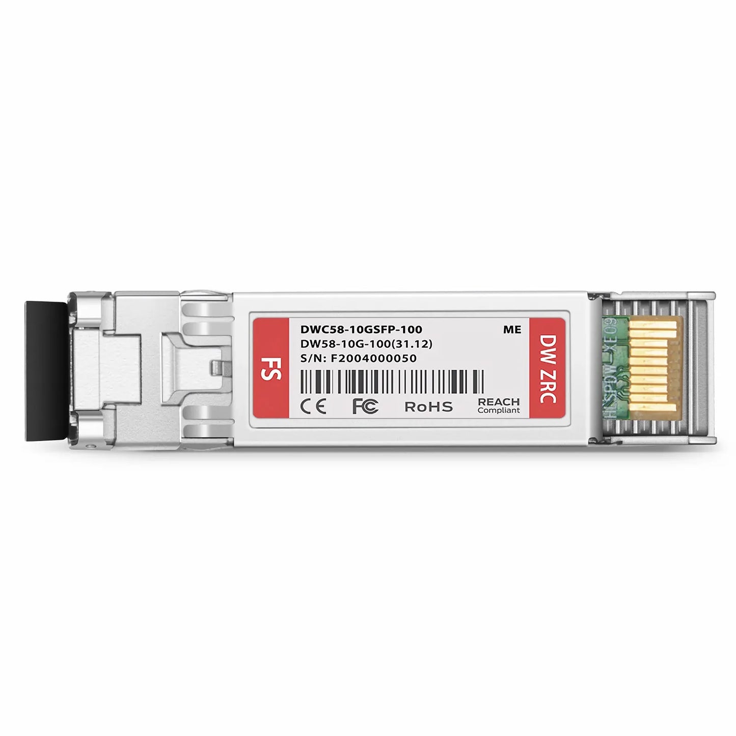 NVIDIA/Mellanox C58 Compatible 10G DWDM SFP+ 1531.12nm 100GHz 100km DOM Duplex LC/UPC SMF Optical Transceiver Module for Transmission
