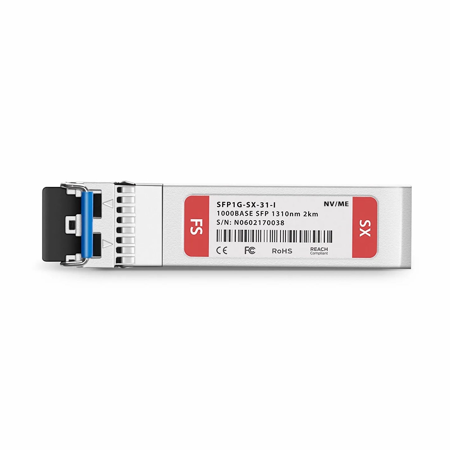 NVIDIA/Mellanox Compatible 1000BASE-SX SFP 1310nm 2km DOM Duplex LC/UPC SMF/MMF Ethernet Optical Transceiver Module (Industrial)