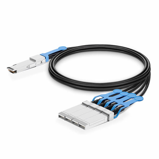 1m (3ft) Arista Networks Compatible 40G QSFP+ to 4 x 10G SFP+ Active Direct Attach Copper Breakout Cable