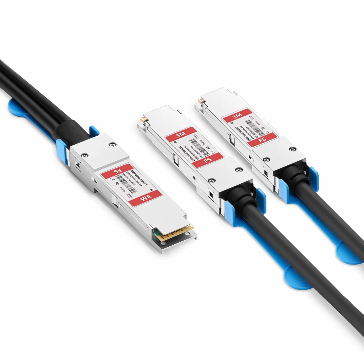 3m (10ft) Arista Networks Compatible 200G QSFP56 4 x 50G PAM4 to 2 x 100G QSFP56 2 x 50G PAM4 Active Direct Attach Copper Breakout Cable