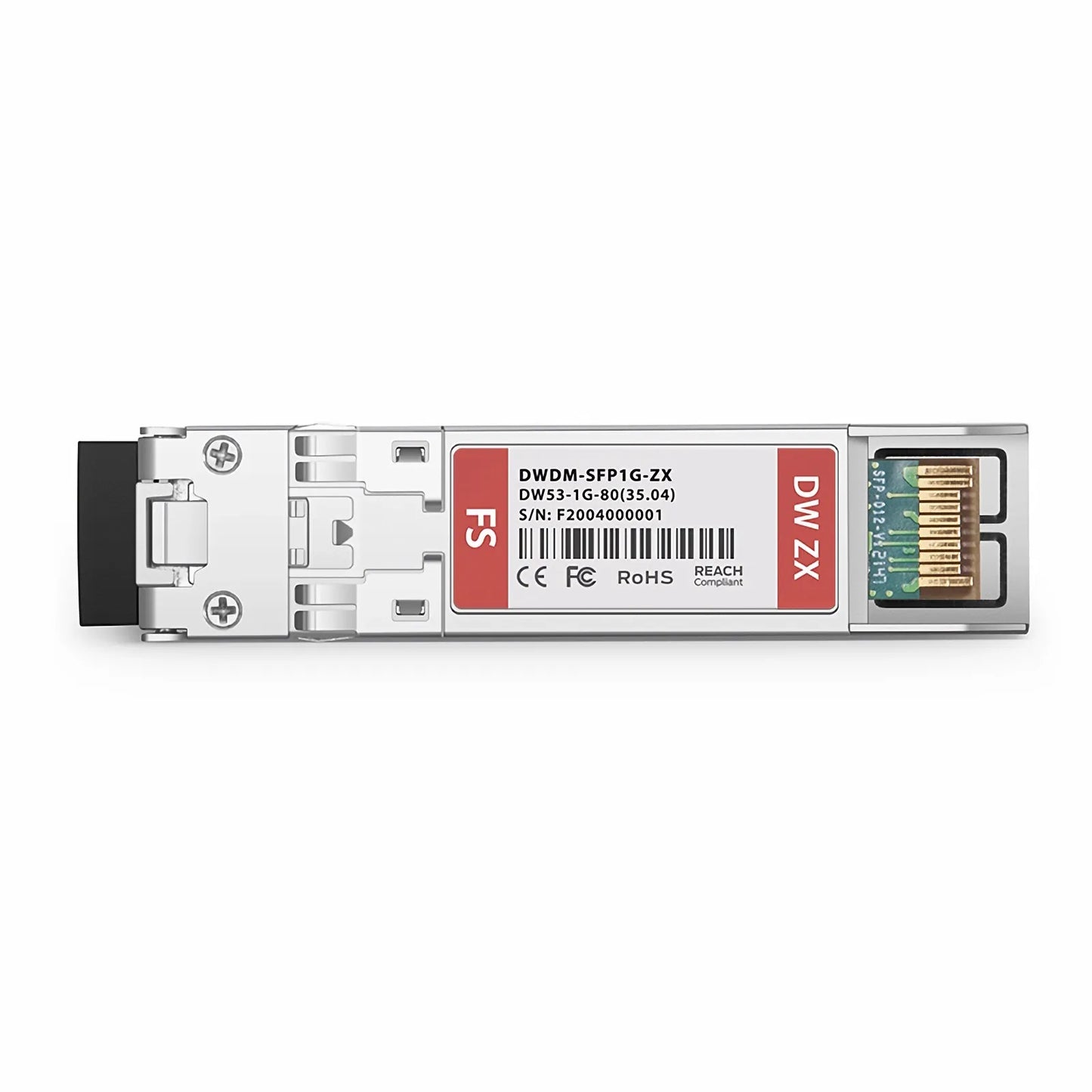 Cisco C53 DWDM-SFP-3504-80 Compatible SFP 1000BASE-DWDM 1535.04nm 100GHz 80km DOM Duplex LC/UPC SMF Optical Transceiver Module for Transmission