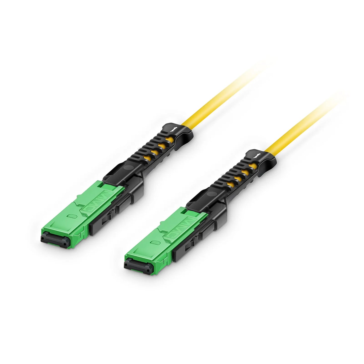 2m (7ft) MMC Jumper, MMC-16 APC (Female) to MMC-16 APC (Female), 16 Fibers, Single Mode (OS2), Plenum (OFNP), 0.35dB Max, Jumper Polarity, Yellow