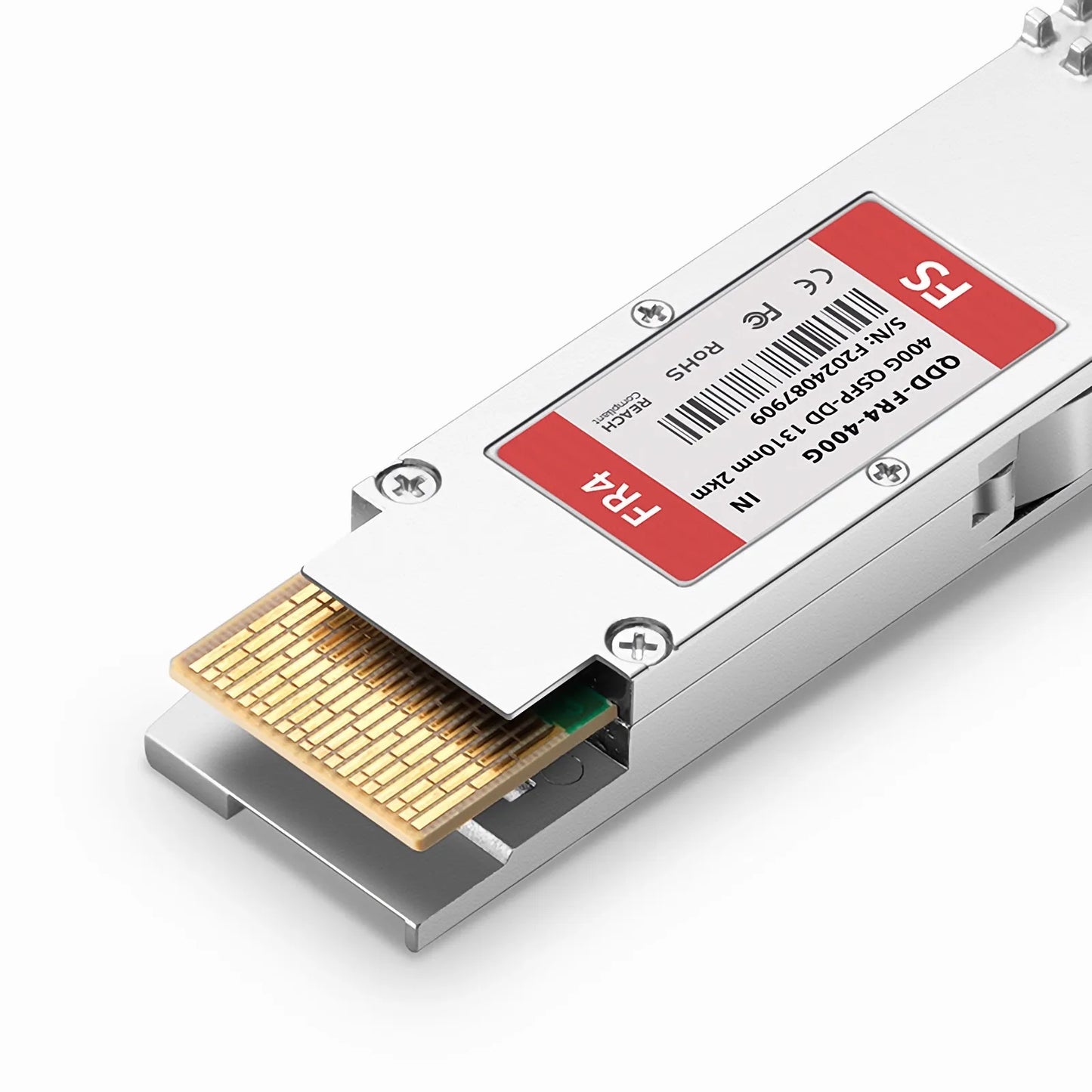 Intel Compatible 400GBASE-FR4 QSFP-DD 8 x 50G PAM4 1310nm 2km DOM Duplex LC/UPC SMF Optical Transceiver Module