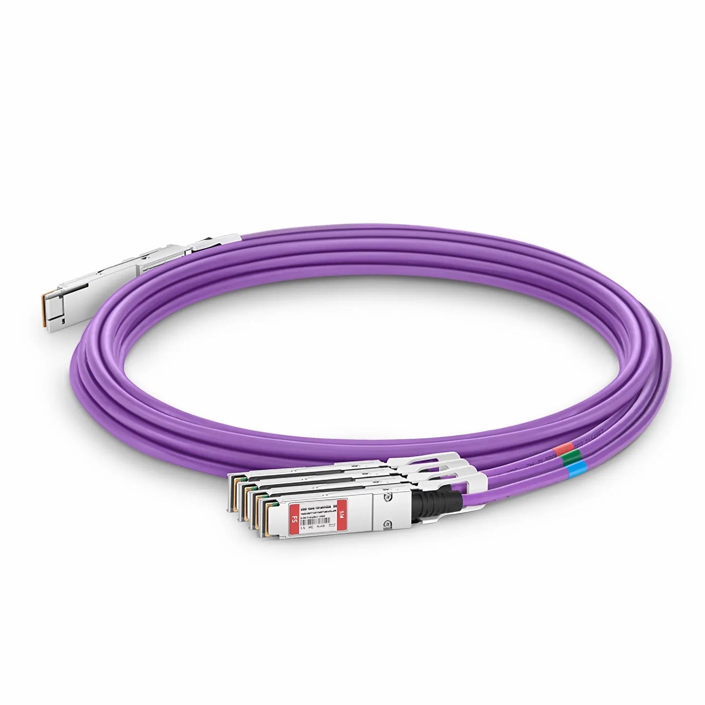 3m (10ft) Dell Compatible 400G QSFP-DD 8 x 50G PAM4 to 4 x 100G QSFP28 4 x 25G NRZ Active Electrical Breakout Cable
