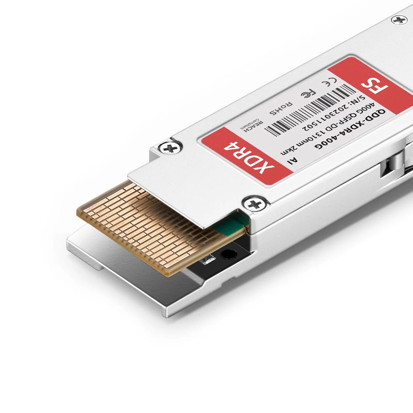 Arista Networks QDD-400G-XDR4 Compatible 400GBASE-XDR4 QSFP-DD 8 x 50G PAM4 1310nm 2km DOM MPO-12/APC SMF Optical Transceiver Module, Breakout to 4 x 100G-FR