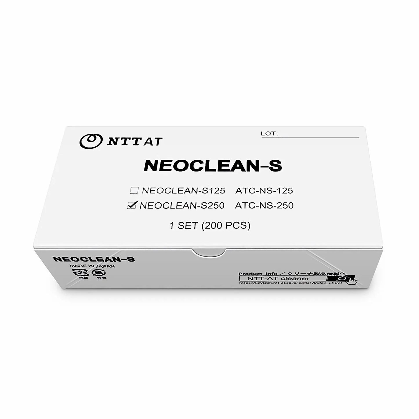 NEOCLEAN-S Fiber Optic Cleaning Sticks 2.5mm, Anti-static Grade (200pcs/Pack)