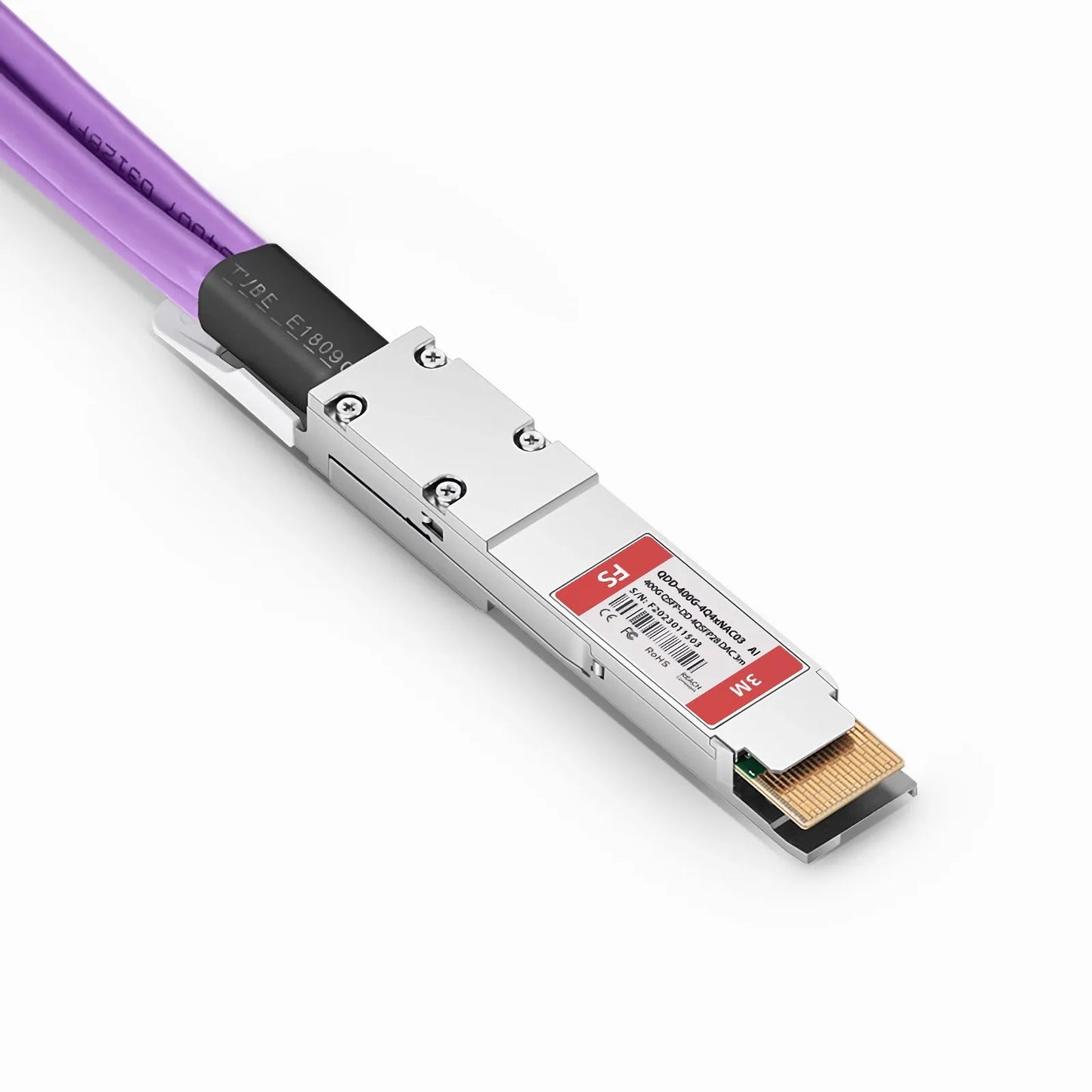 3m (10ft) Arista Networks Compatible 400G QSFP-DD 8 x 50G PAM4 to 4 x 100G QSFP28 4 x 25G NRZ Active Electrical Breakout Cable