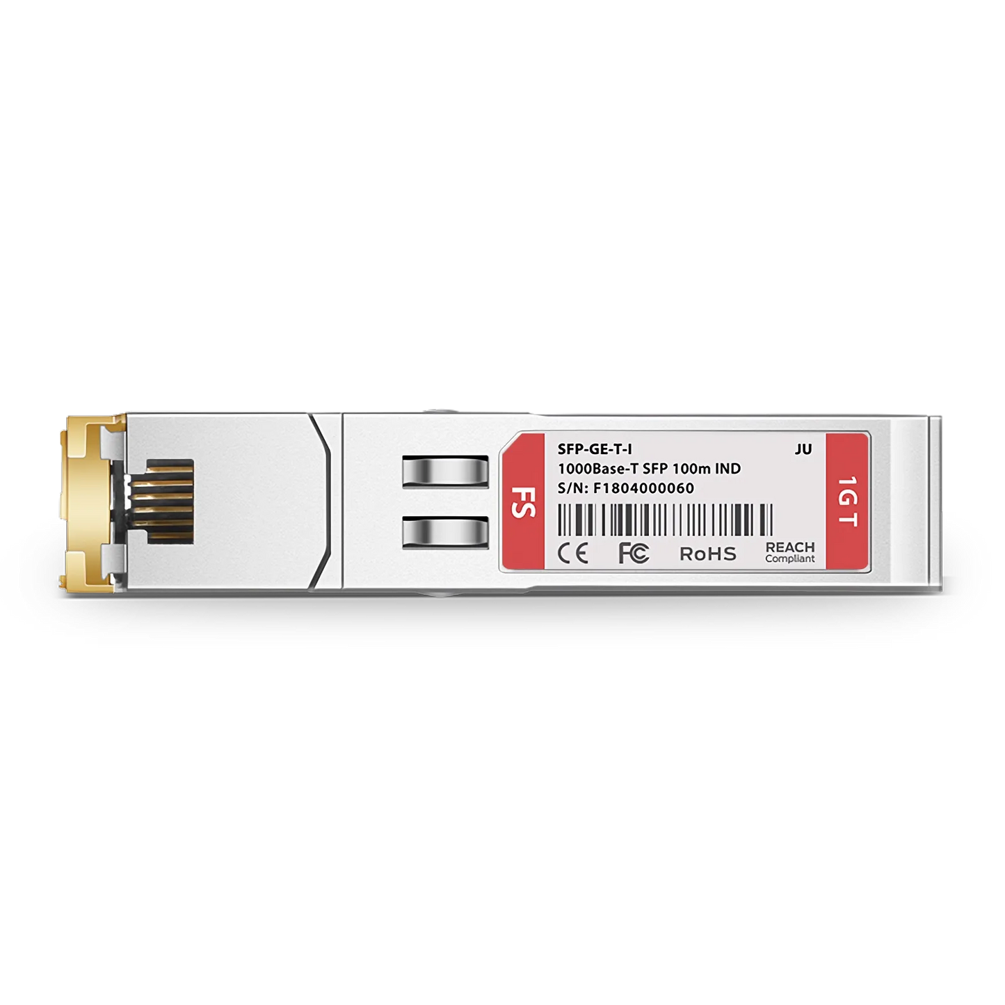 Juniper Compatible 1000BASE-T SFP Copper 100m RJ-45 Transceiver Module (Industrial)