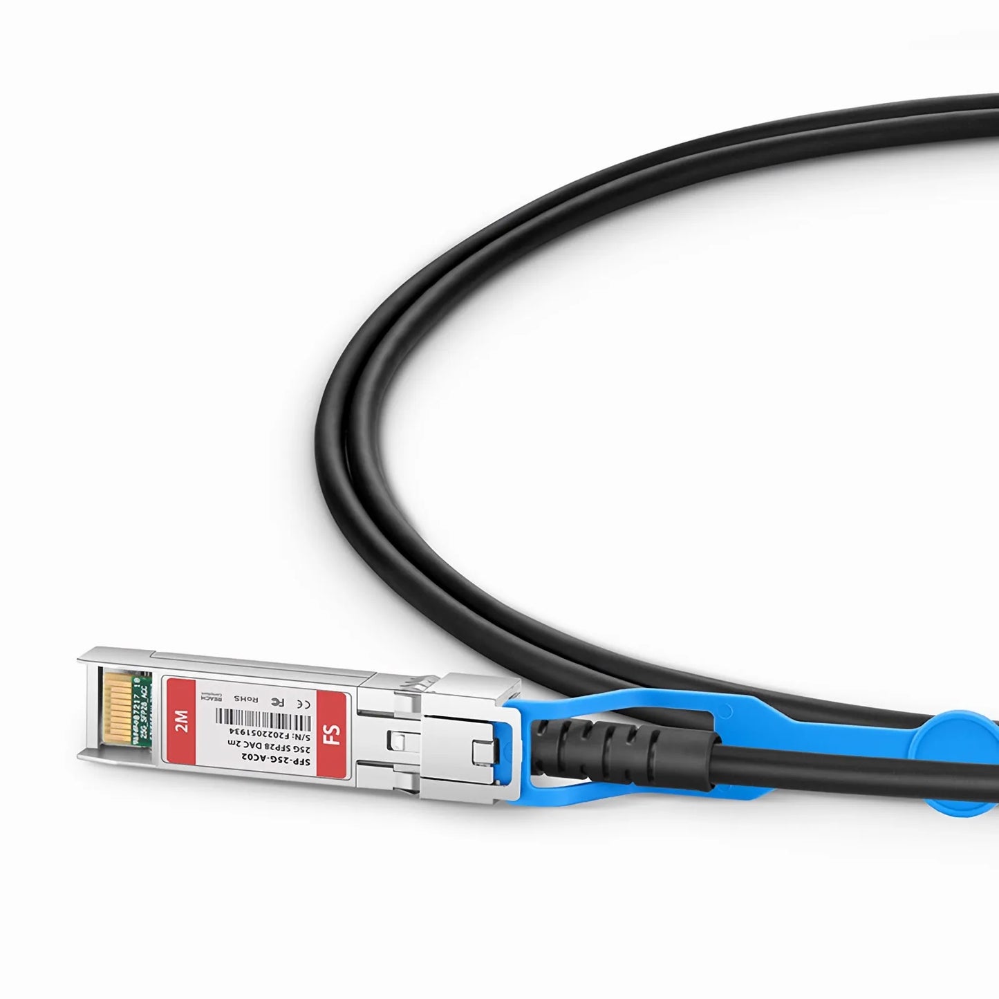 2m (7ft) Cisco Compatible 25G SFP28 Active Direct Attach Copper Twinax Cable