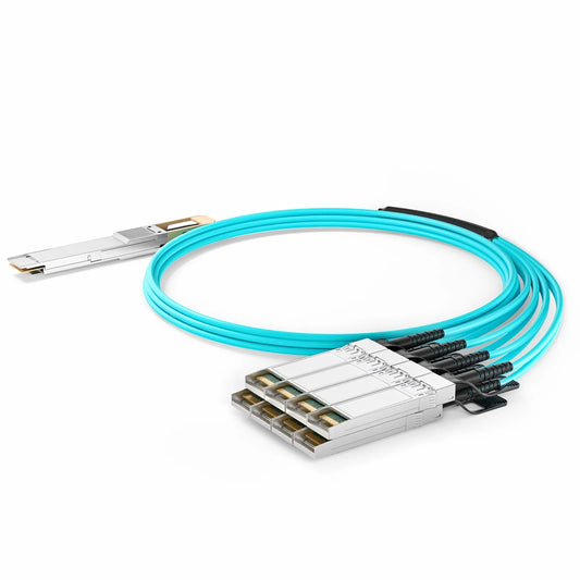 20m (66ft) Generic Compatible 400G QSFP-DD 8 x 50G PAM4 to 8 x 50G SFP56 25G NRZ Active Optical Breakout Cable