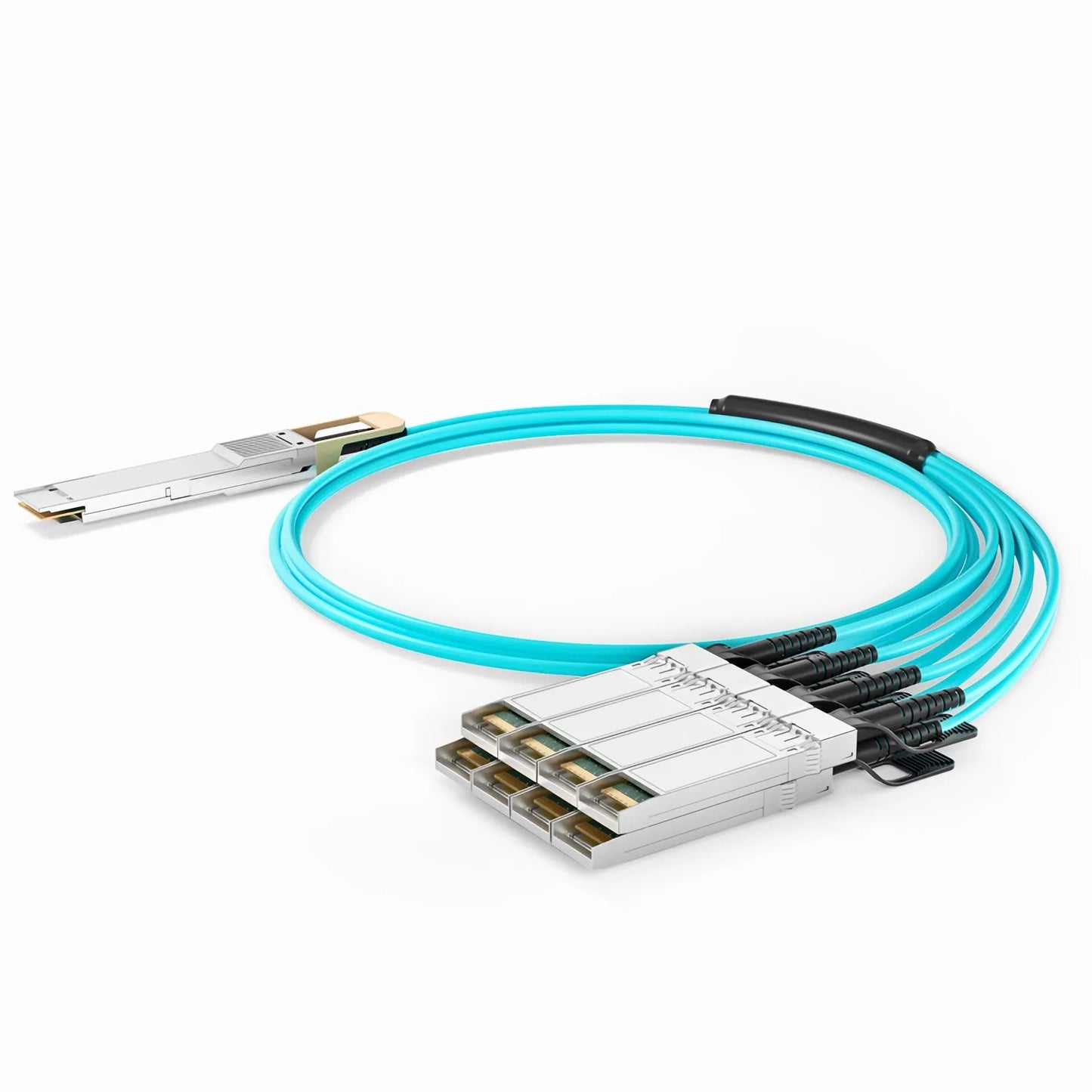 15m (49ft) Generic Compatible 400G QSFP-DD 8 x 50G PAM4 to 8 x 50G SFP56 25G NRZ Active Optical Breakout Cable
