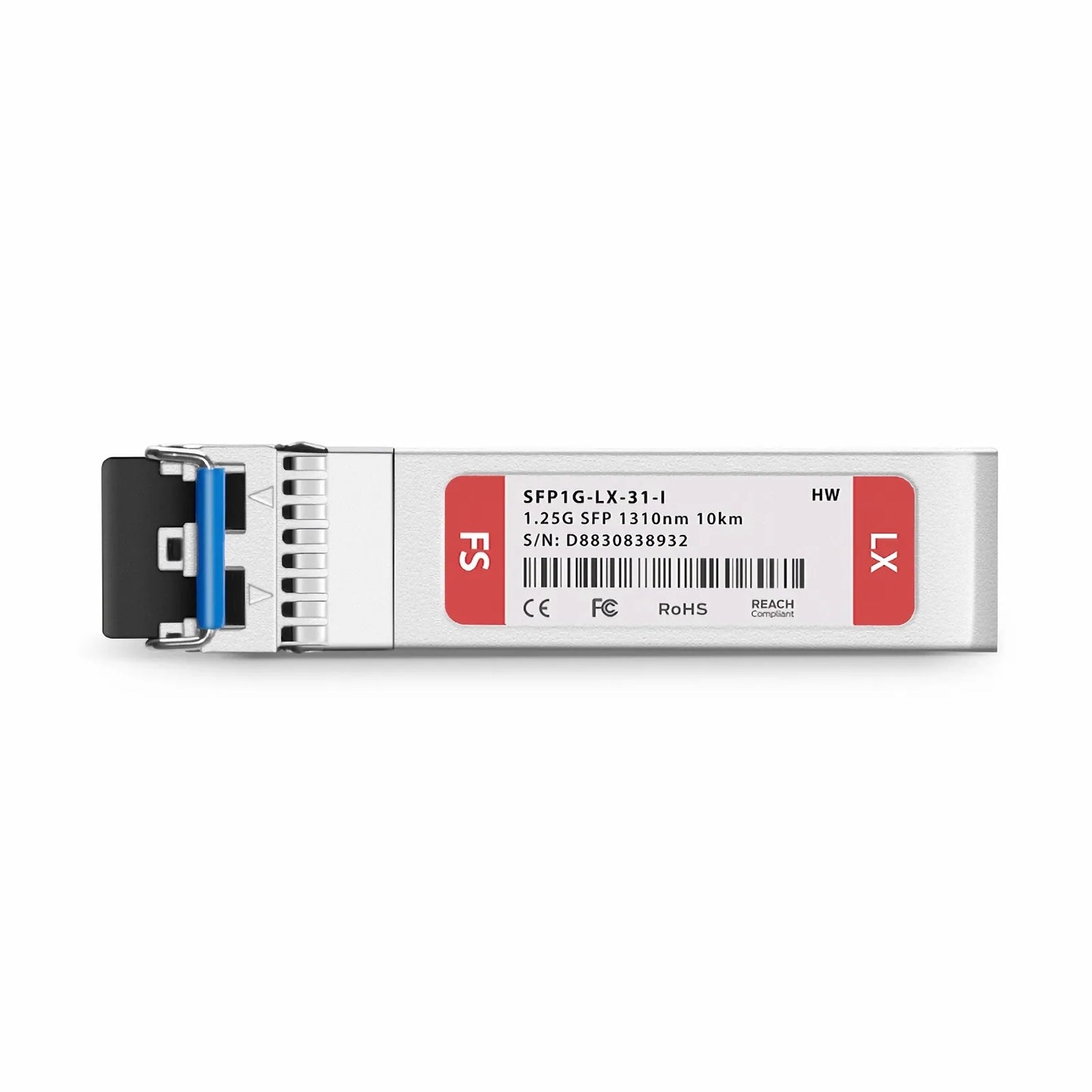 HW eSFP-GE-LX-SM1310 Compatible 1000BASE-LX SFP 1310nm 10km DOM Duplex LC/UPC SMF Optical Transceiver Module (Industrial)