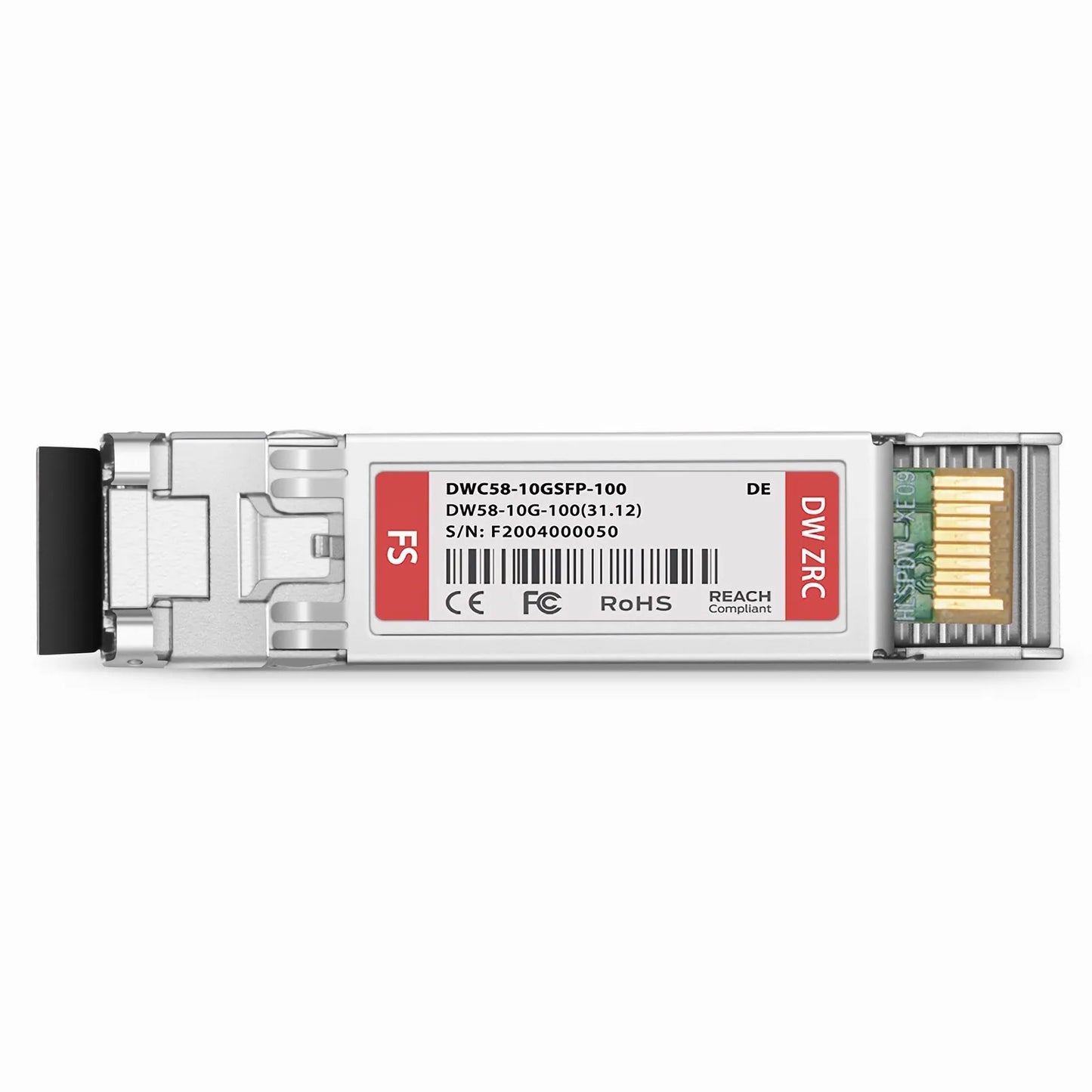 Dell C58 Compatible SFP+ 10G DWDM 1531.12nm 100GHz 100km DOM Duplex LC/UPC SMF Optical Transceiver Module for Transmission