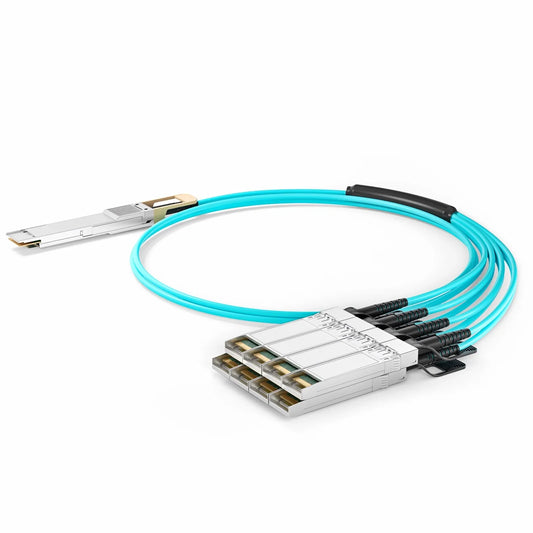 5m (16ft) Generic Compatible 400G QSFP-DD 8 x 50G PAM4 to 8 x 50G SFP56 25G NRZ Active Optical Breakout Cable
