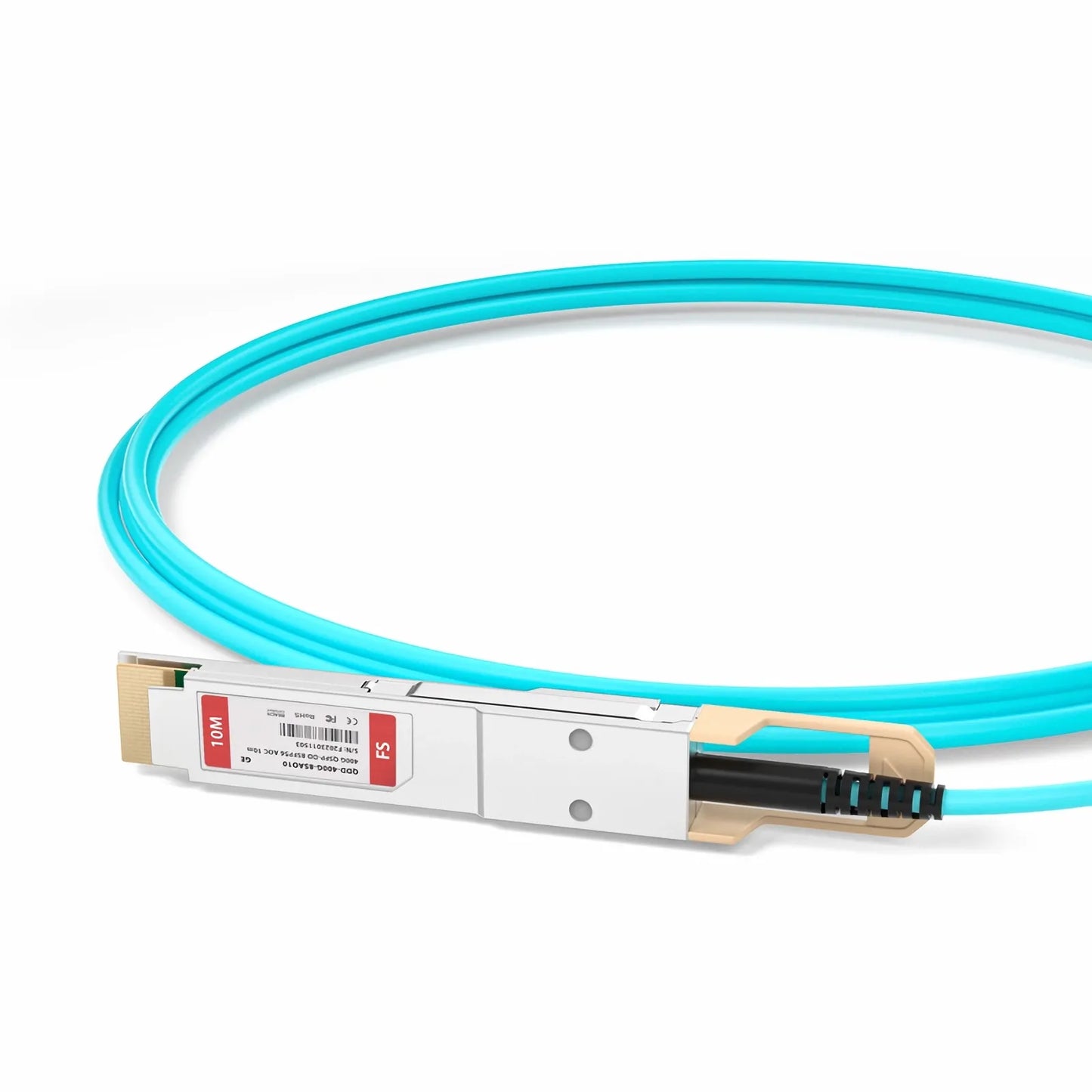 10m (33ft) Generic Compatible 400G QSFP-DD 8 x 50G PAM4 to 8 x 50G SFP56 25G NRZ Active Optical Breakout Cable