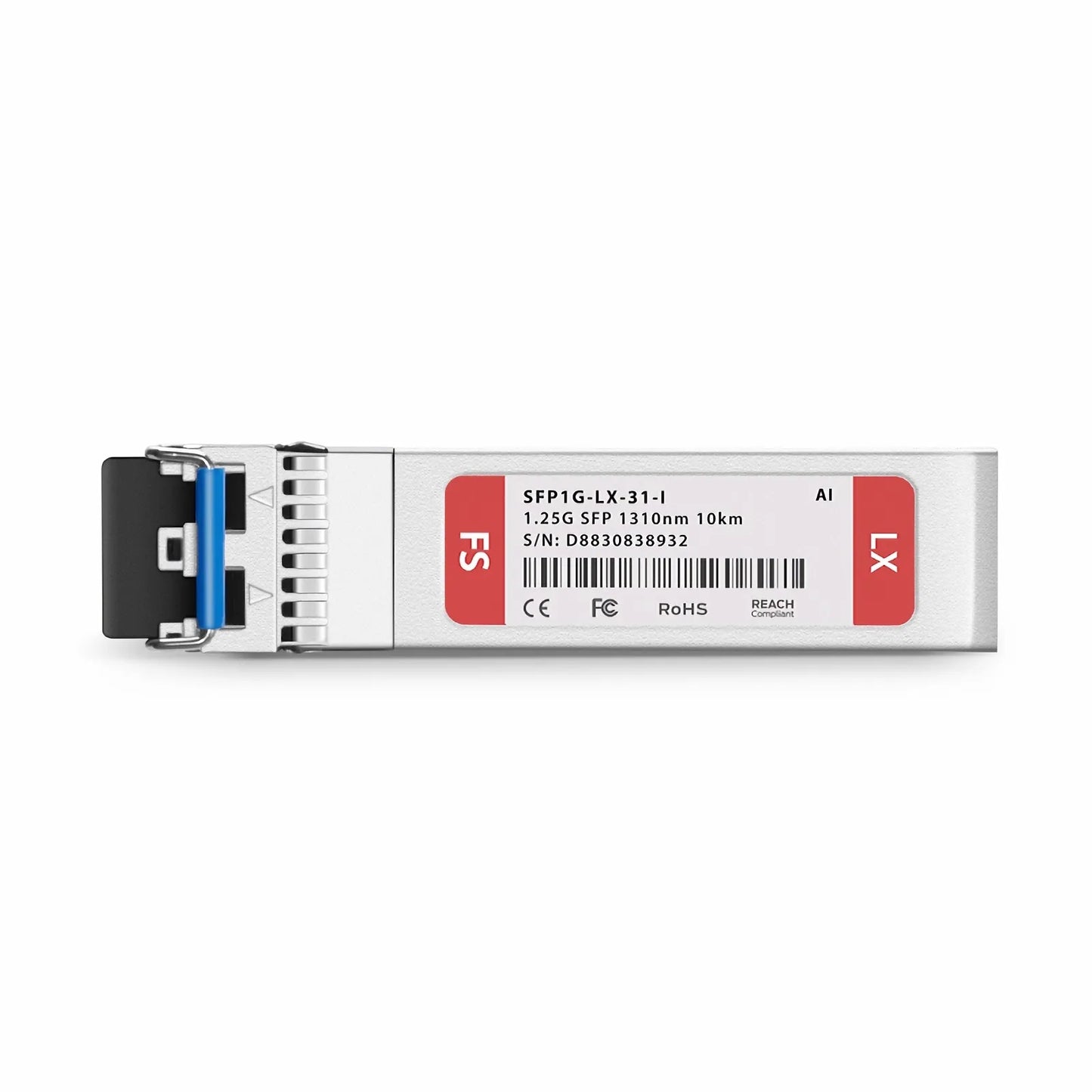 Arista Networks SFP-1G-LX Compatible 1000BASE-LX SFP 1310nm 10km DOM Duplex LC/UPC SMF Optical Transceiver Module (Industrial)