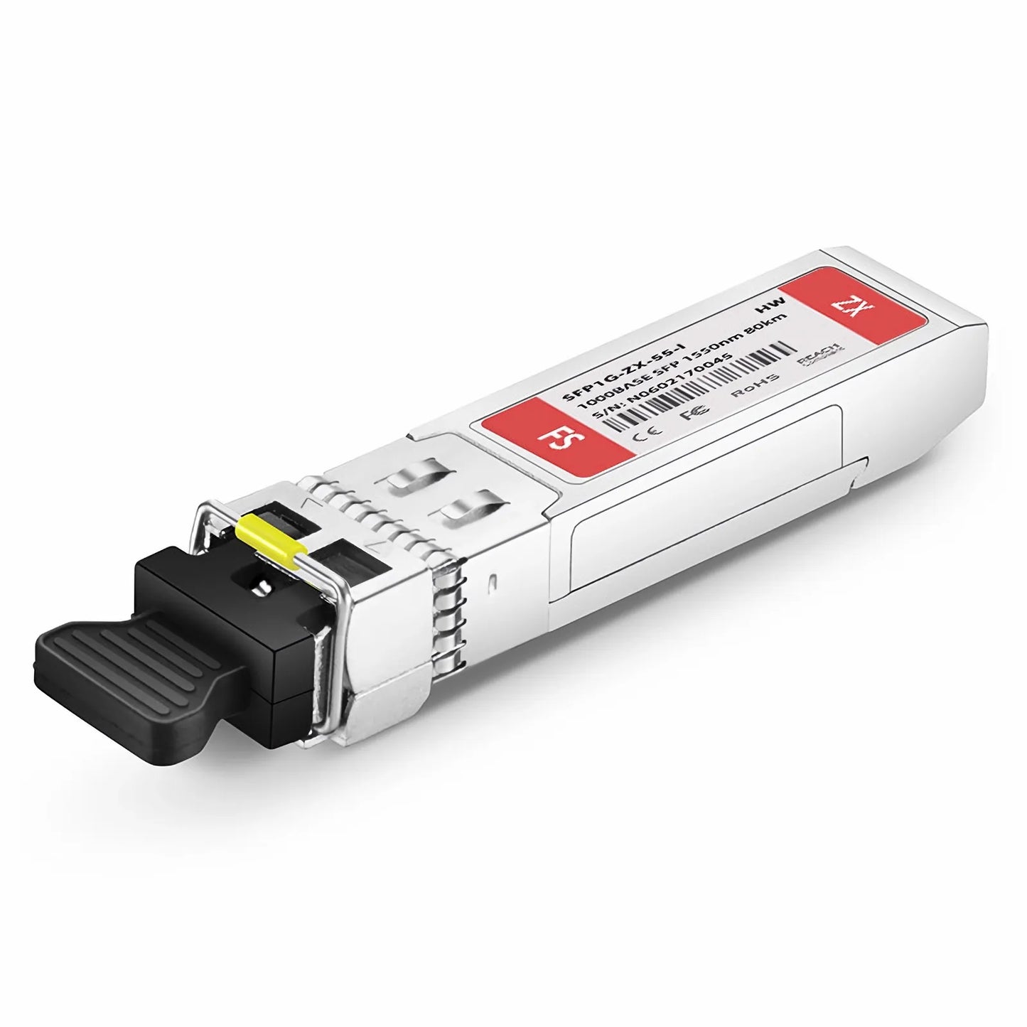 HW Compatible 1000BASE-ZX SFP 1550nm 80km DOM Duplex LC/UPC SMF Optical Transceiver Module (Industrial)