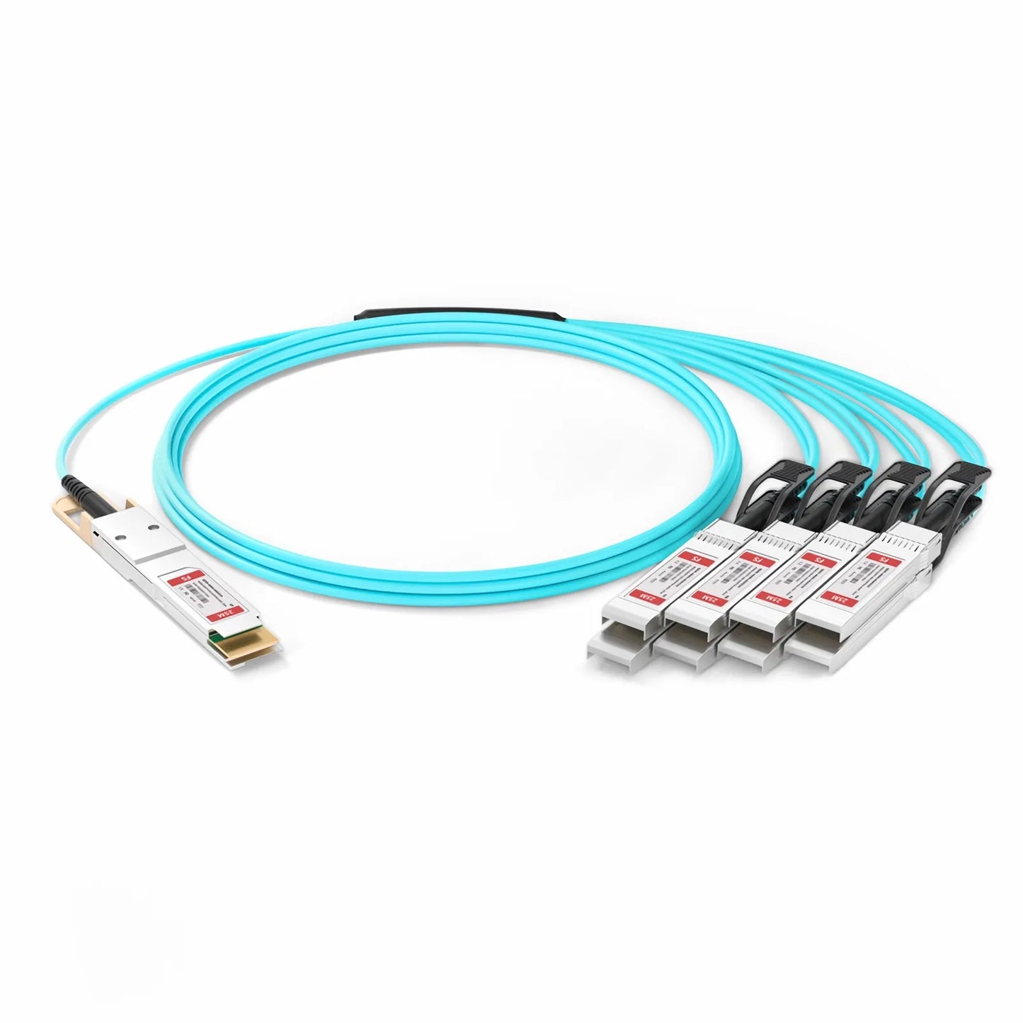 25m (82ft) Generic Compatible 400G QSFP-DD 8 x 50G PAM4 to 8 x 50G SFP56 25G NRZ Active Optical Breakout Cable