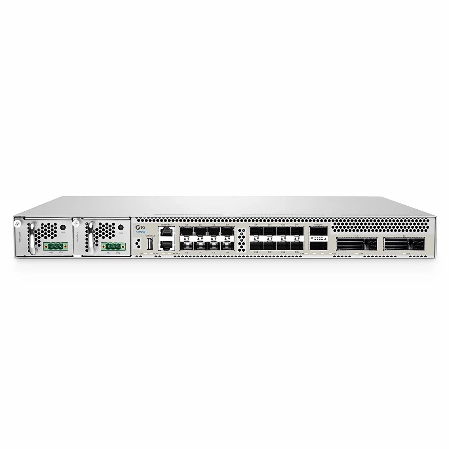 18M2C2, Multi-protocol Multi-rate 200G OTN Managed Transport Platform, with Layer-1 Encryption, Redundant DC PSUs