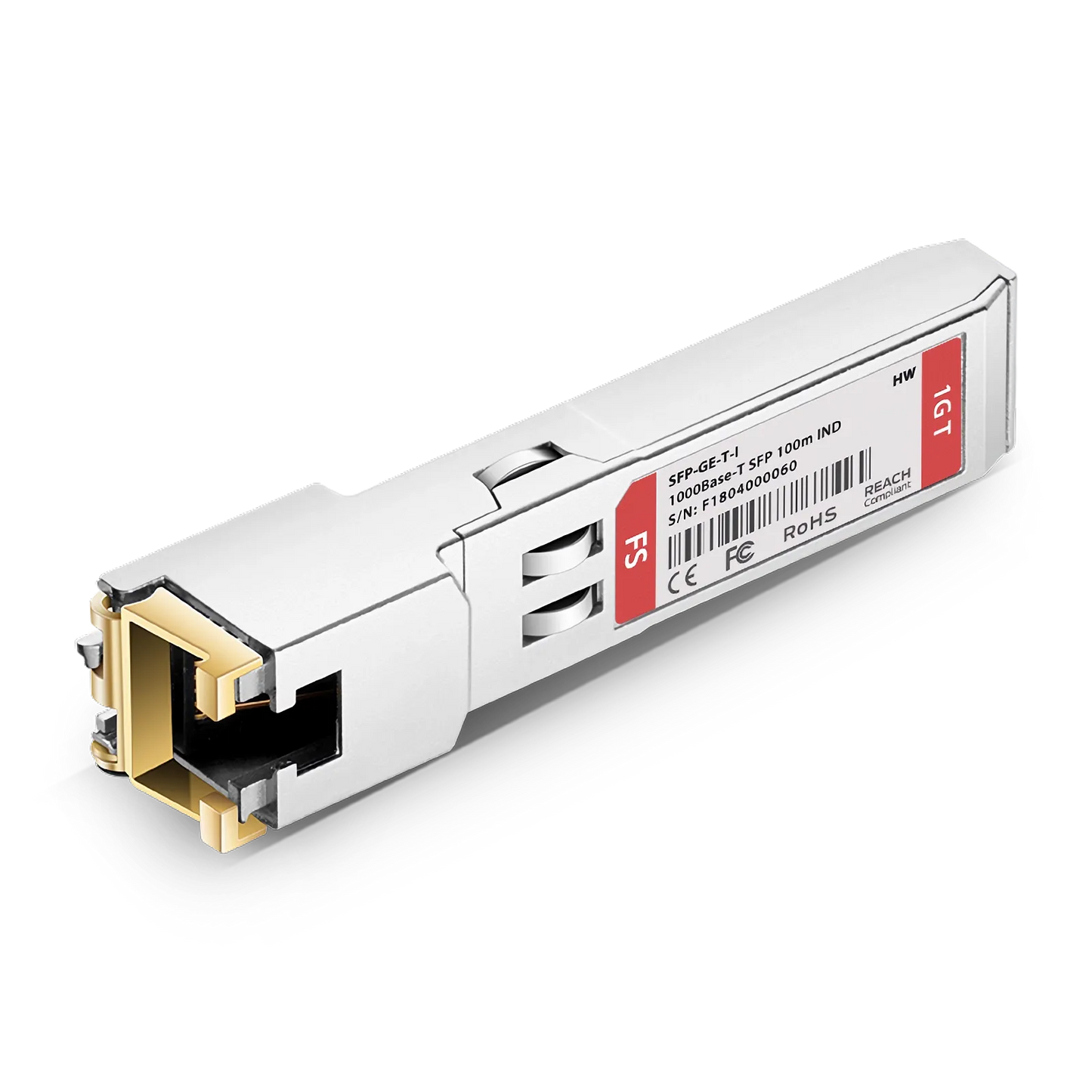 HW OEGD01N01 Compatible 1000BASE-T SFP Copper 100m RJ-45 Transceiver Module (Industrial)