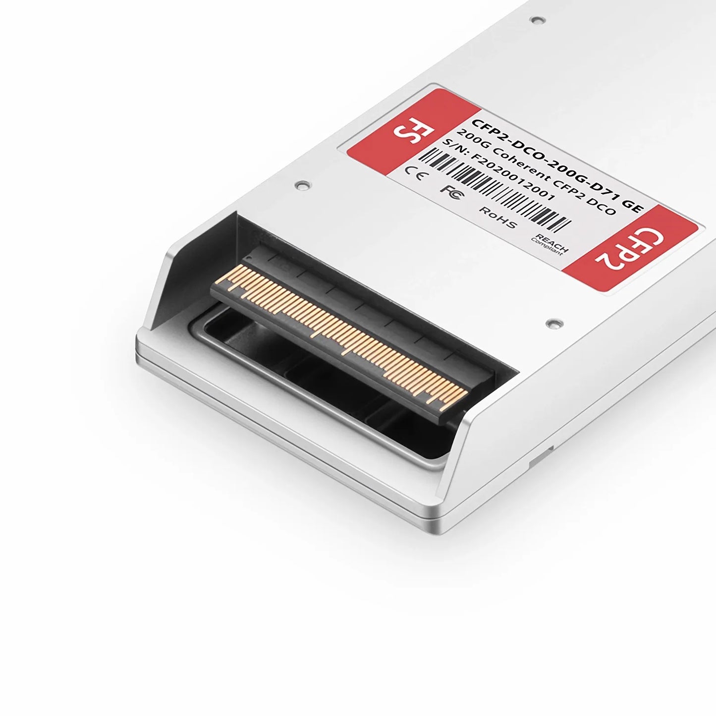 Generic Compatible CFP2 DCO 200G DWDM Tunable Coherent 80km DOM Duplex LC SMF Optical Transceiver Module, Used with D710 Series