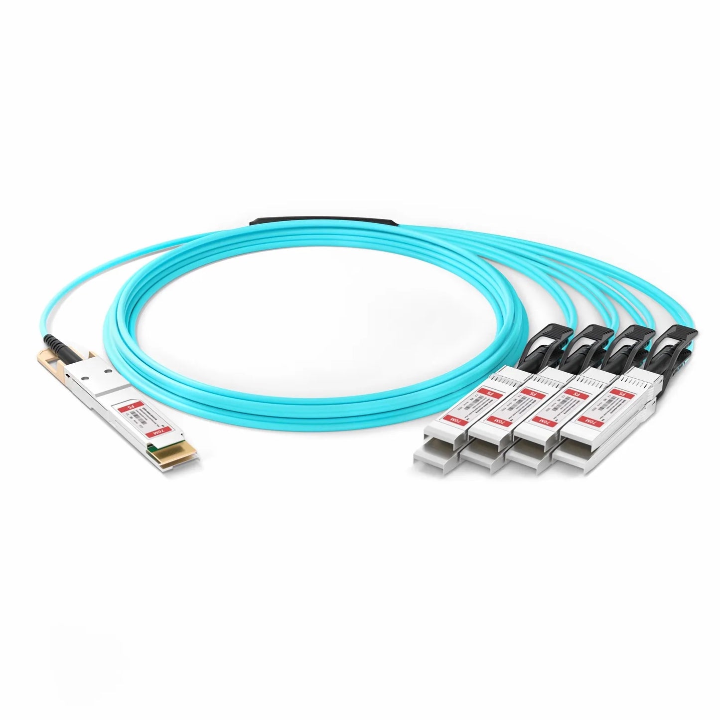 70m (230ft) Generic Compatible 400G QSFP-DD 8 x 50G PAM4 to 8 x 50G SFP56 25G NRZ Active Optical Breakout Cable