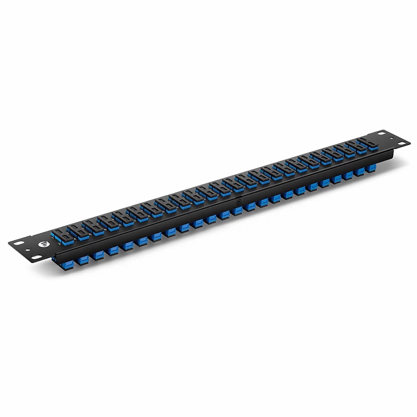 FHU™ 1U 19'' Fiber Adapter Panel, 48 Fibers OS2 Single Mode, 24 x SC UPC Duplex (Blue) Adapter, Ceramic Sleeve