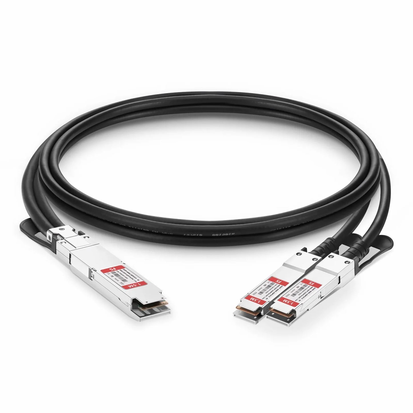 1.5m (5ft) Arista Networks Compatible 400G OSFP 8 x 50G PAM4 Finned Top to 2 x 200G QSFP56 4 x 50G PAM4 Passive Direct Attach Copper Breakout Cable