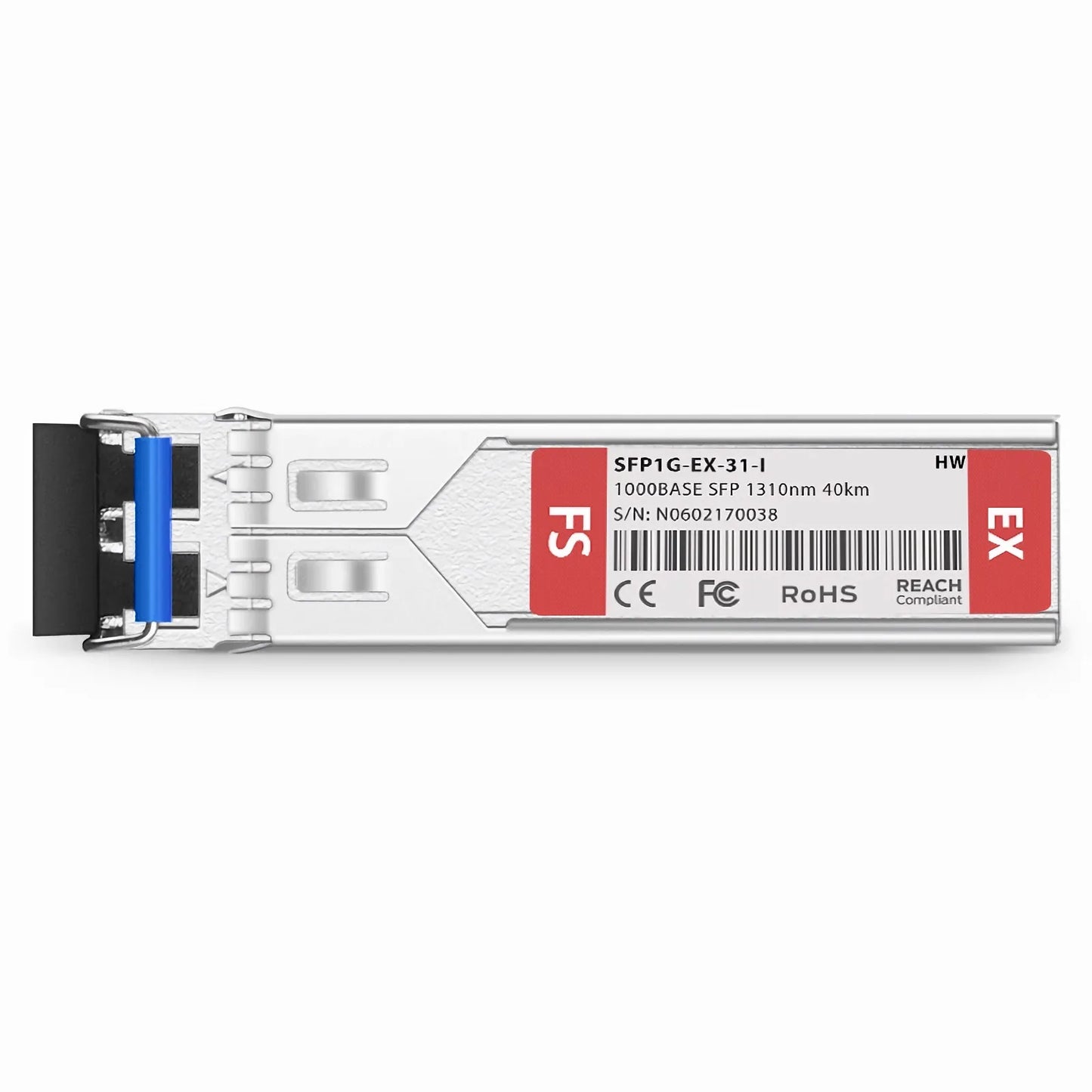HW eSFP-1310nm-Lx-40Km Compatible 1000BASE-EX SFP 1310nm 40km DOM Duplex LC/UPC SMF Optical Transceiver Module (Industrial)