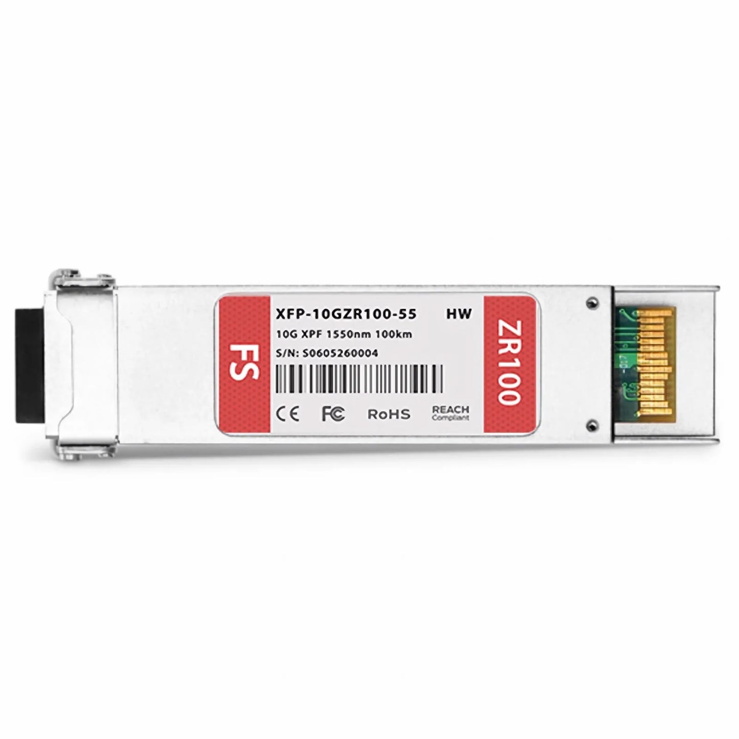H3C XFP-ZR100-SM1550 Compatible 10GBASE-ZR XFP 1550nm 100km DOM Duplex LC SMF Optical Transceiver Module