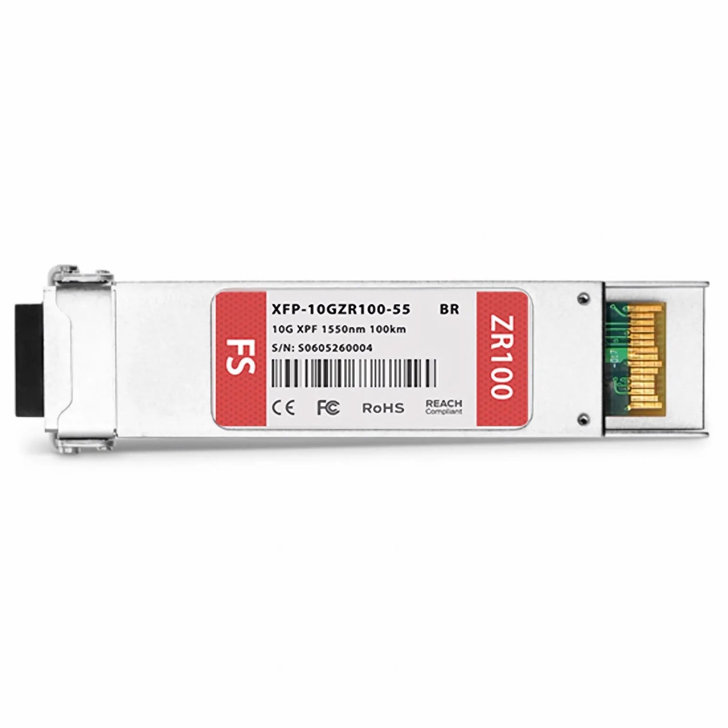 Brocade 10G-XFP-ZR100 Compatible 10GBASE-ZR XFP 1550nm 100km DOM Duplex LC SMF Optical Transceiver Module