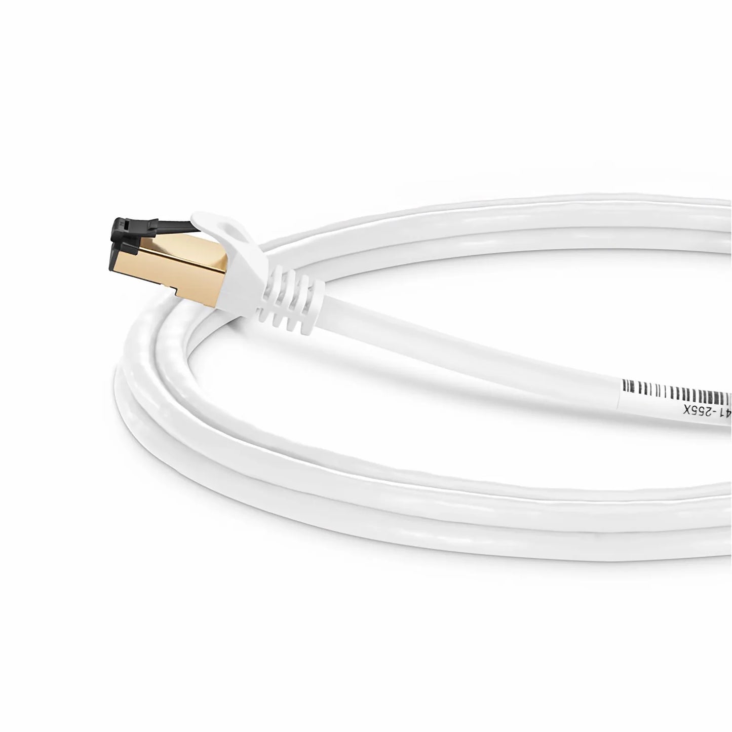 10ft (3m) Cat8 28AWG Snagless Shielded (S/FTP) PVC CM Ethernet Network Patch Cable, Off-White