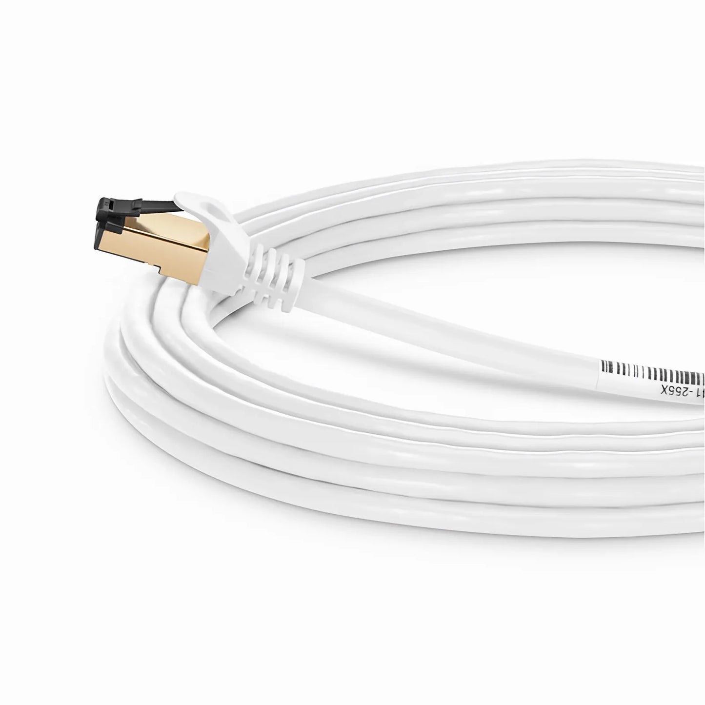 35ft (10.7m) Cat8 28AWG Snagless Shielded (S/FTP) PVC CM Ethernet Network Patch Cable, Off-White