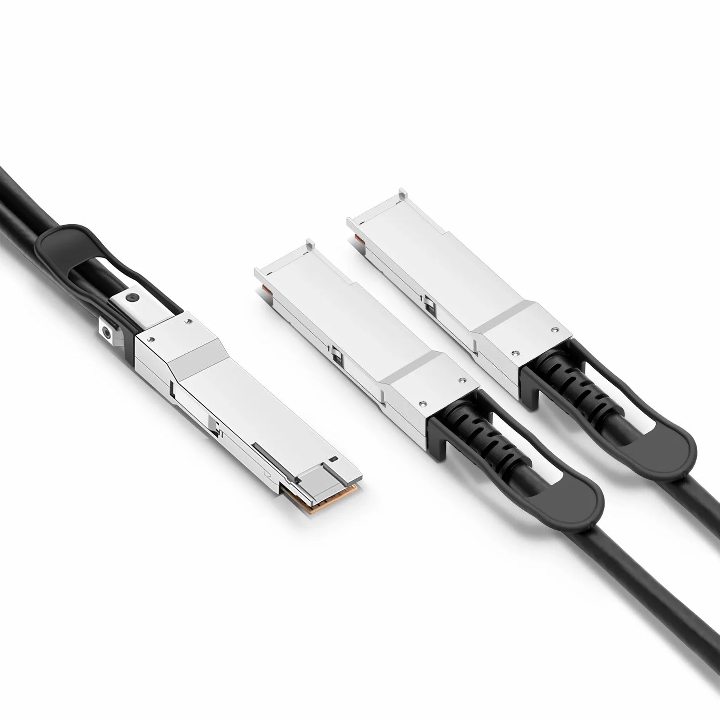 0.5m (2ft) Generic Compatible 400G QSFP-DD 8 x 50G PAM4 to 2 x 200G QSFP56 4 x 50G PAM4 Passive Direct Attach Copper Breakout Cable