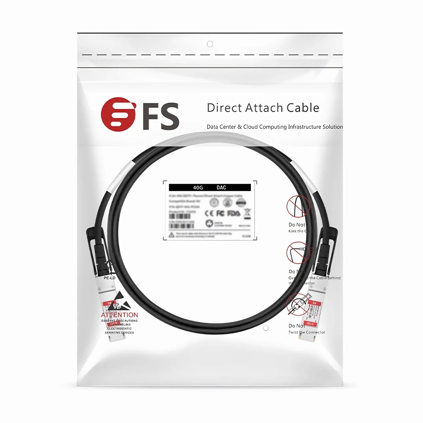 2m (7ft) Cisco Compatible 40G QSFP+ to 1 x 10G SFP+ Passive Direct Attach Copper Cable