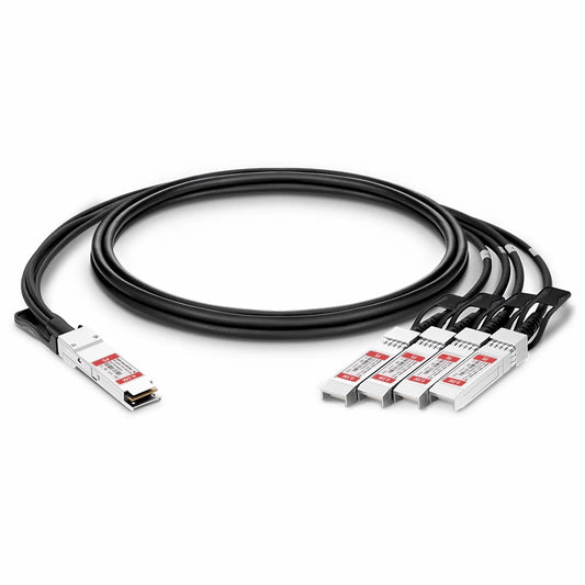 0.5m (2ft) Cisco QSFP-4SFP10G-CU50CM Compatible 40G QSFP+ to 4 x 10G SFP+ Passive Direct Attach Copper Breakout Cable